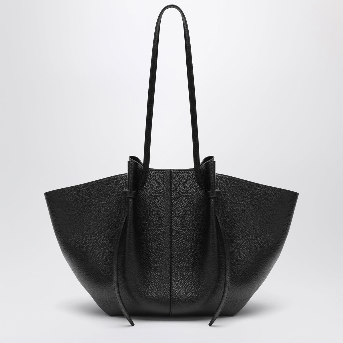 Yuzefi Large Mochi Bag In Black Pebble-Grained Leather Women Women YUZEFI