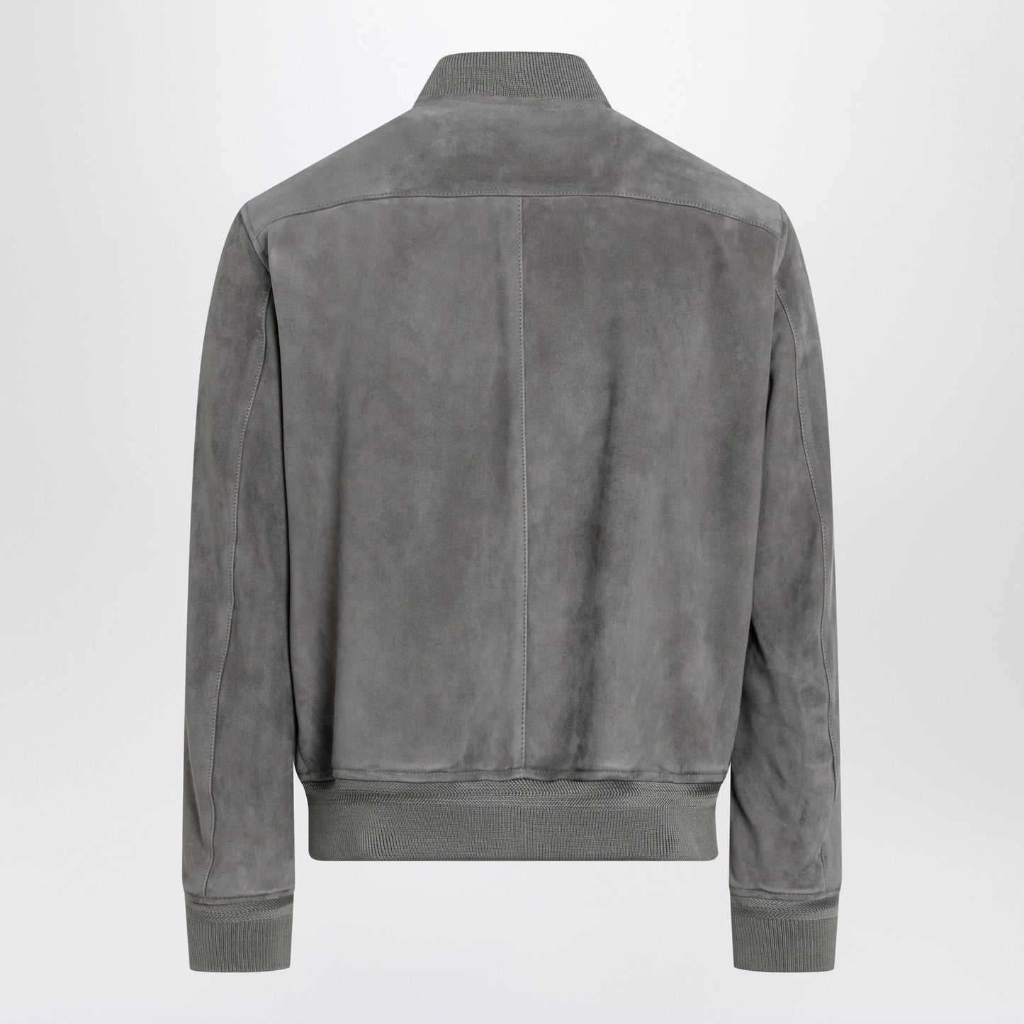 Tom Ford Titanium Suede Bomber Jacket In Lamb Leather Men TOM FORD