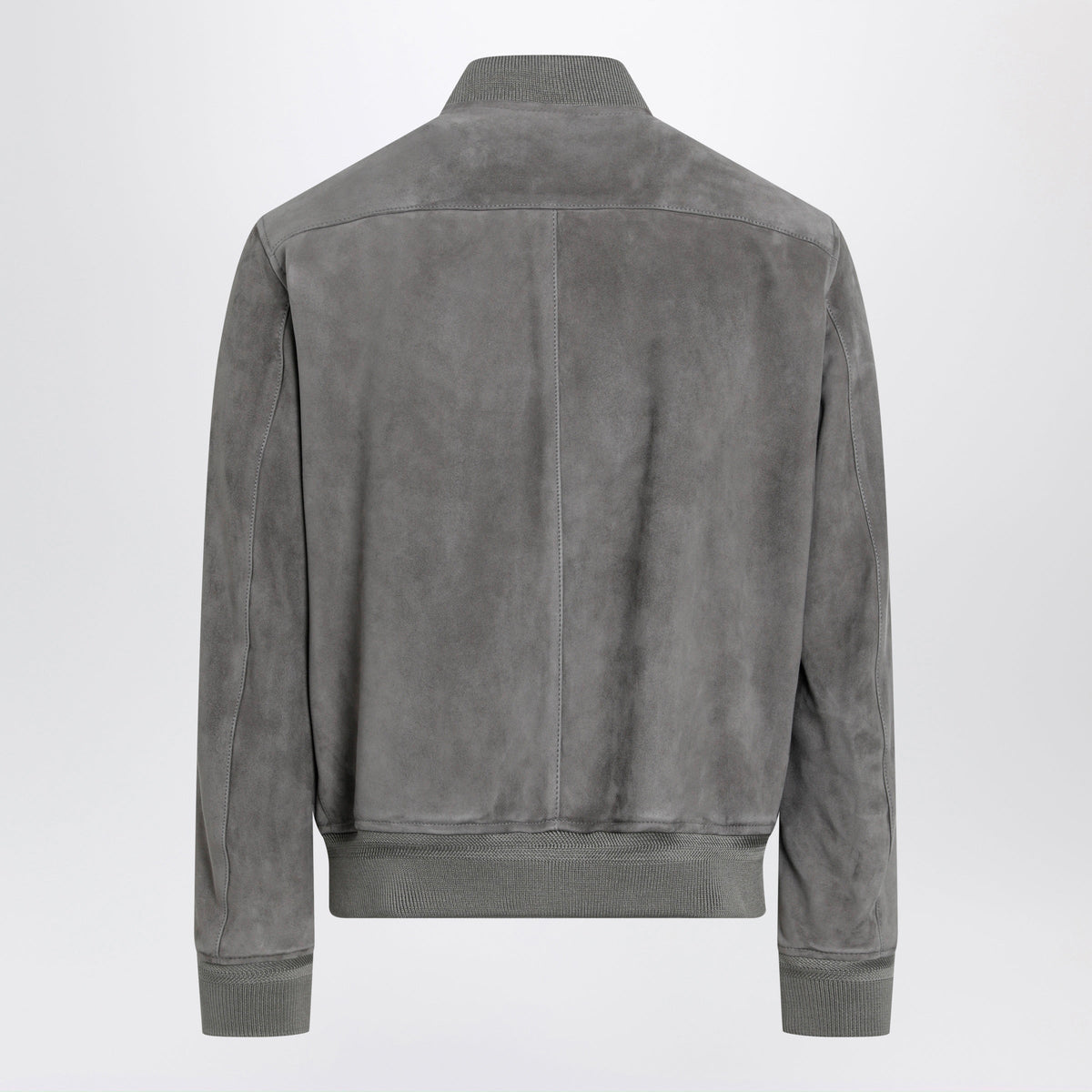 Tom Ford Titanium Suede Bomber Jacket In Lamb Leather Men TOM FORD