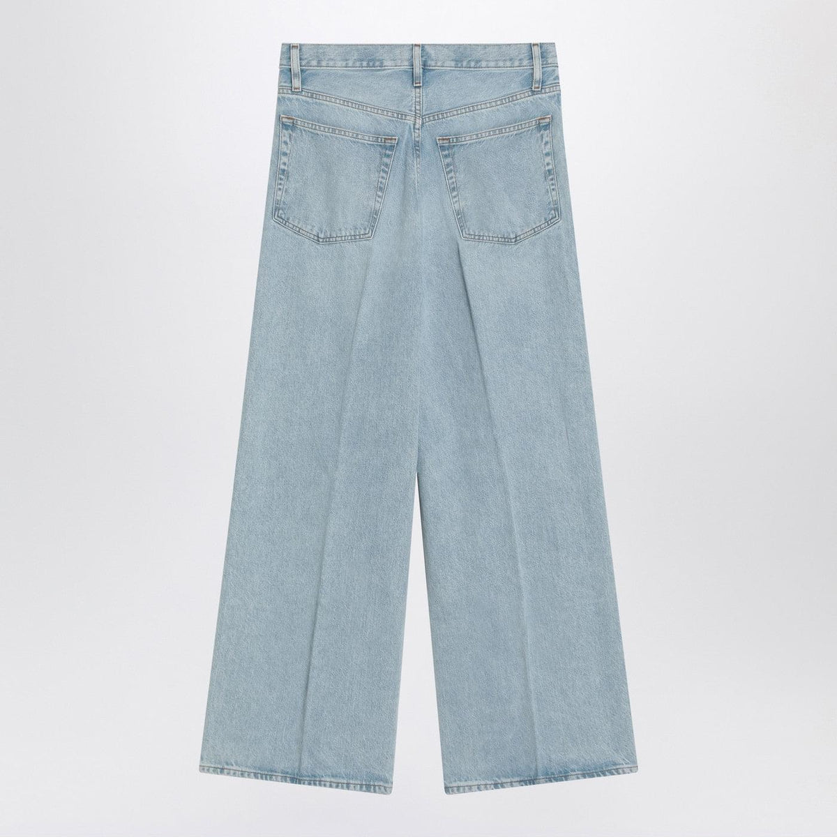 Frame Low Baggy Wide Leg Jeans In Organic Denim Women Frame