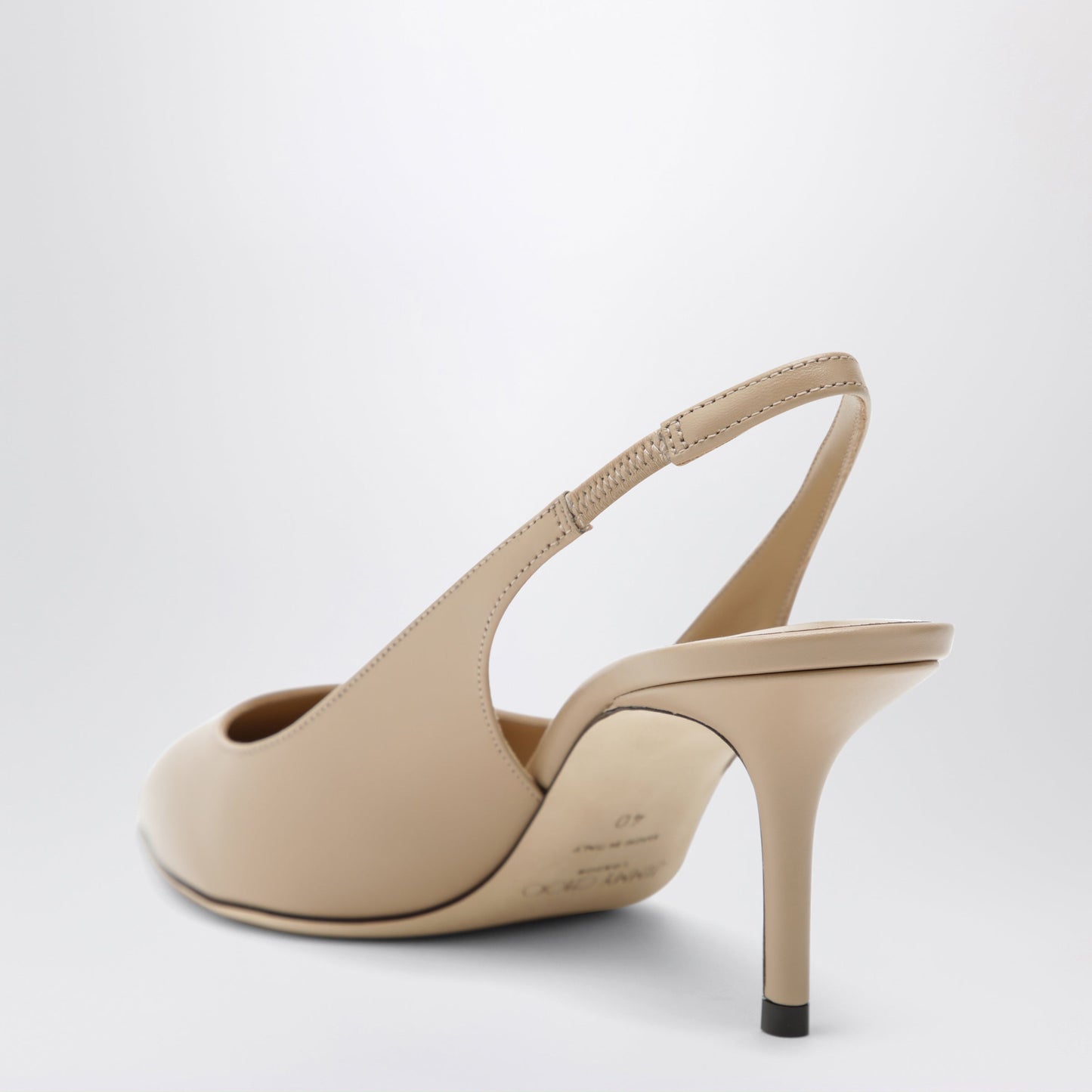 Jimmy Choo Leather Slingbacks With Ankle Strap Women JIMMY CHOO