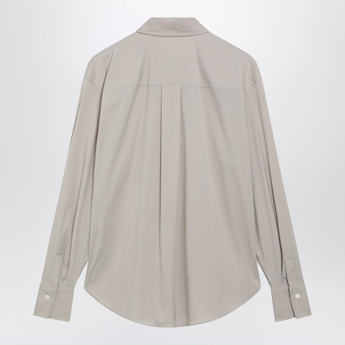 Brunello Cucinelli Monili Trim Stony Ground Cotton Poplin Shirt Women BRUNELLO CUCINELLI