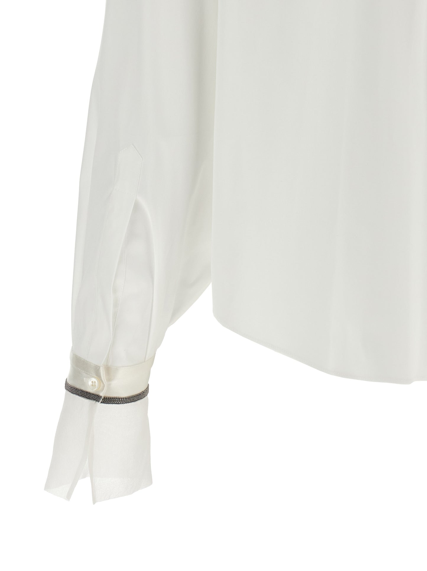 Brunello Cucinelli Women 'Shiny Cuffs' Shirt BRUNELLO CUCINELLI