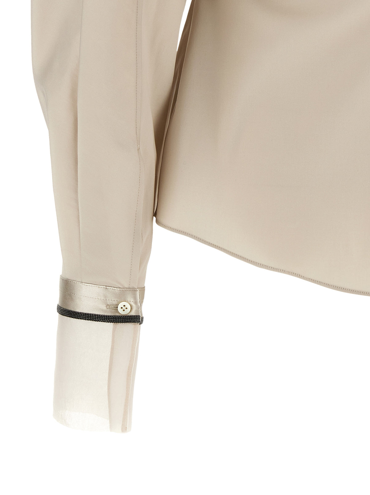 Brunello Cucinelli Women 'Shiny Cuffs' Shirt BRUNELLO CUCINELLI