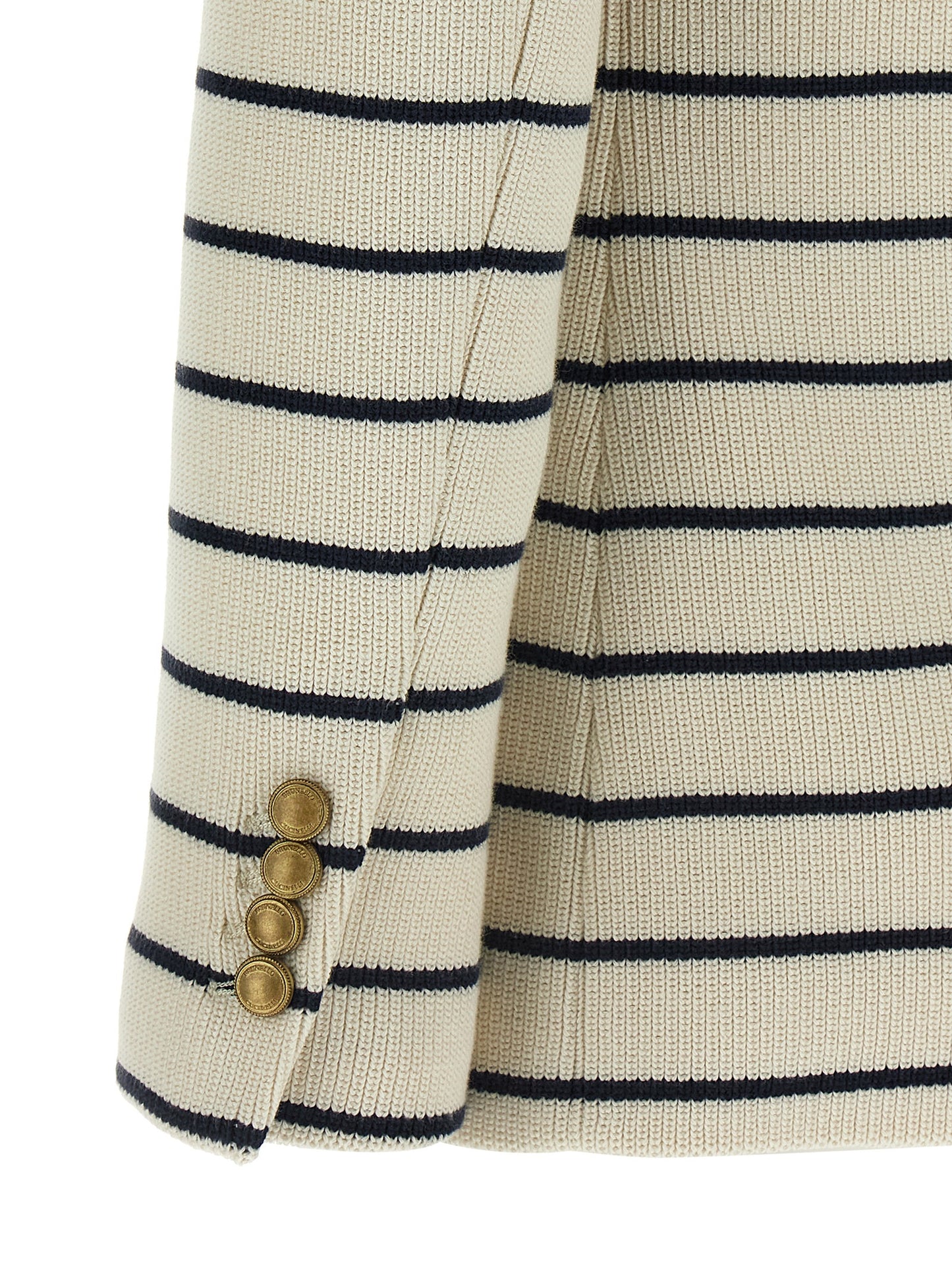 Brunello Cucinelli Women Striped Sweater Blazer BRUNELLO CUCINELLI
