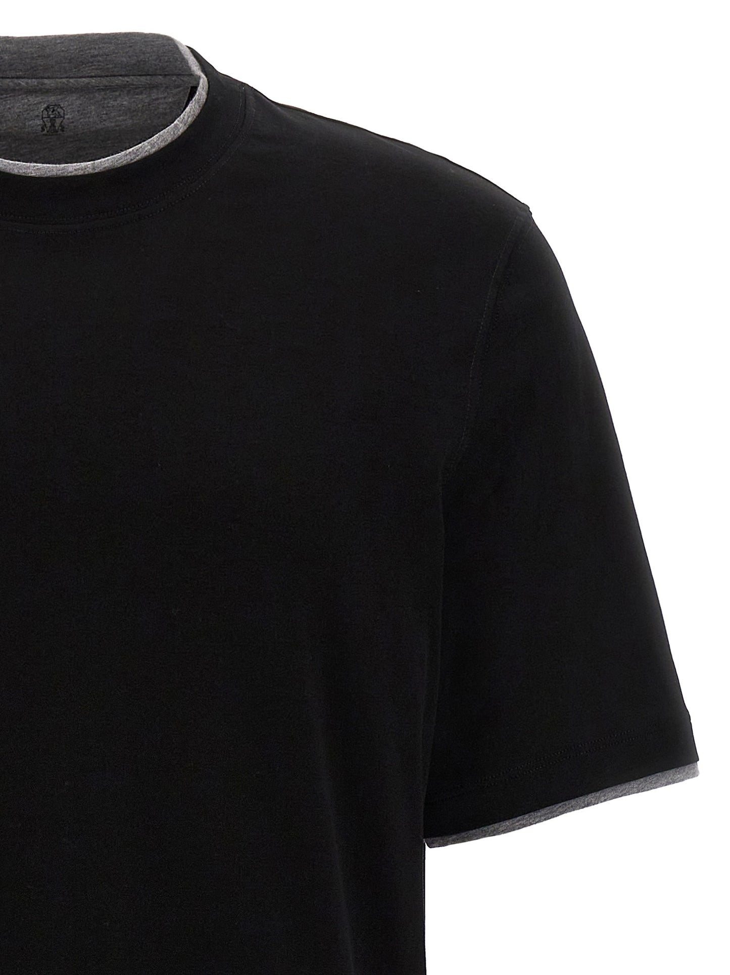 Brunello Cucinelli Men Double Hem T-Shirt BRUNELLO CUCINELLI