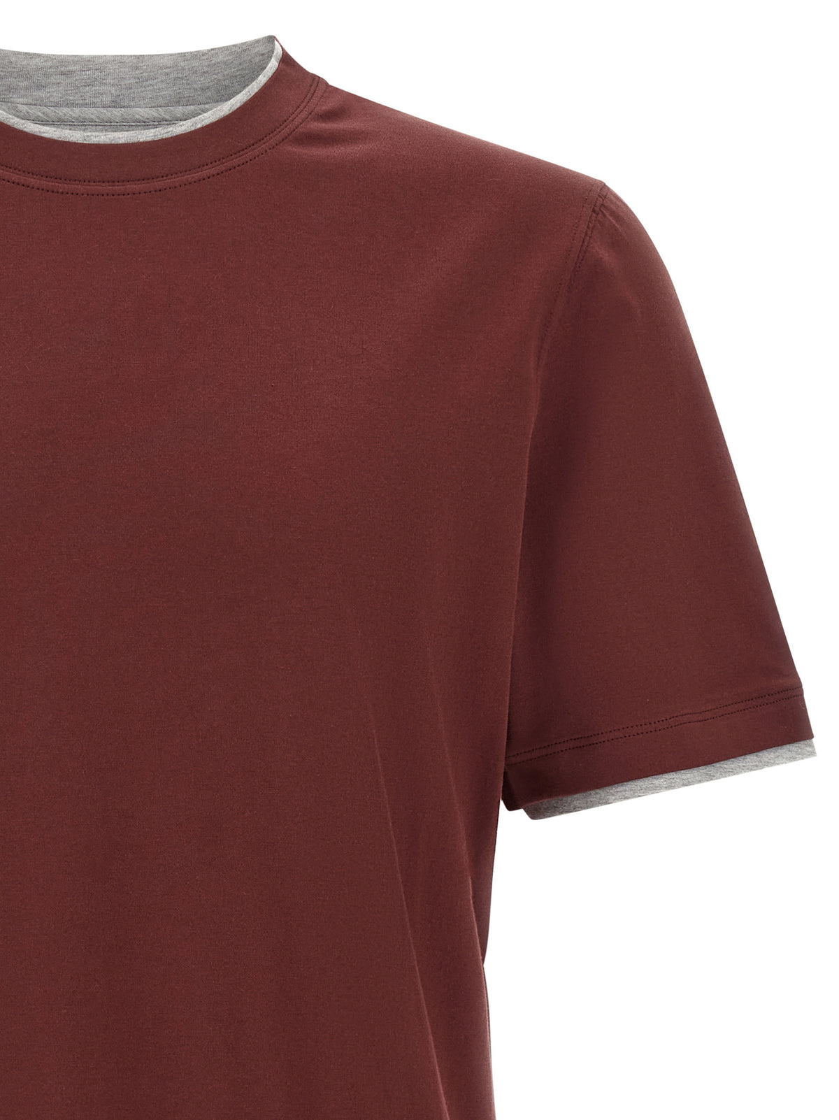 Brunello Cucinelli Men 'Faux-Layering' T-Shirt BRUNELLO CUCINELLI