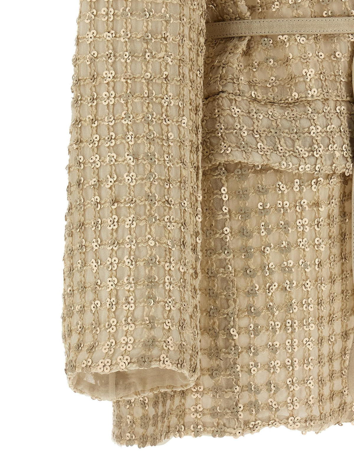 Brunello Cucinelli Women 'Dazzling Net Embroidery' Organza Blazer BRUNELLO CUCINELLI