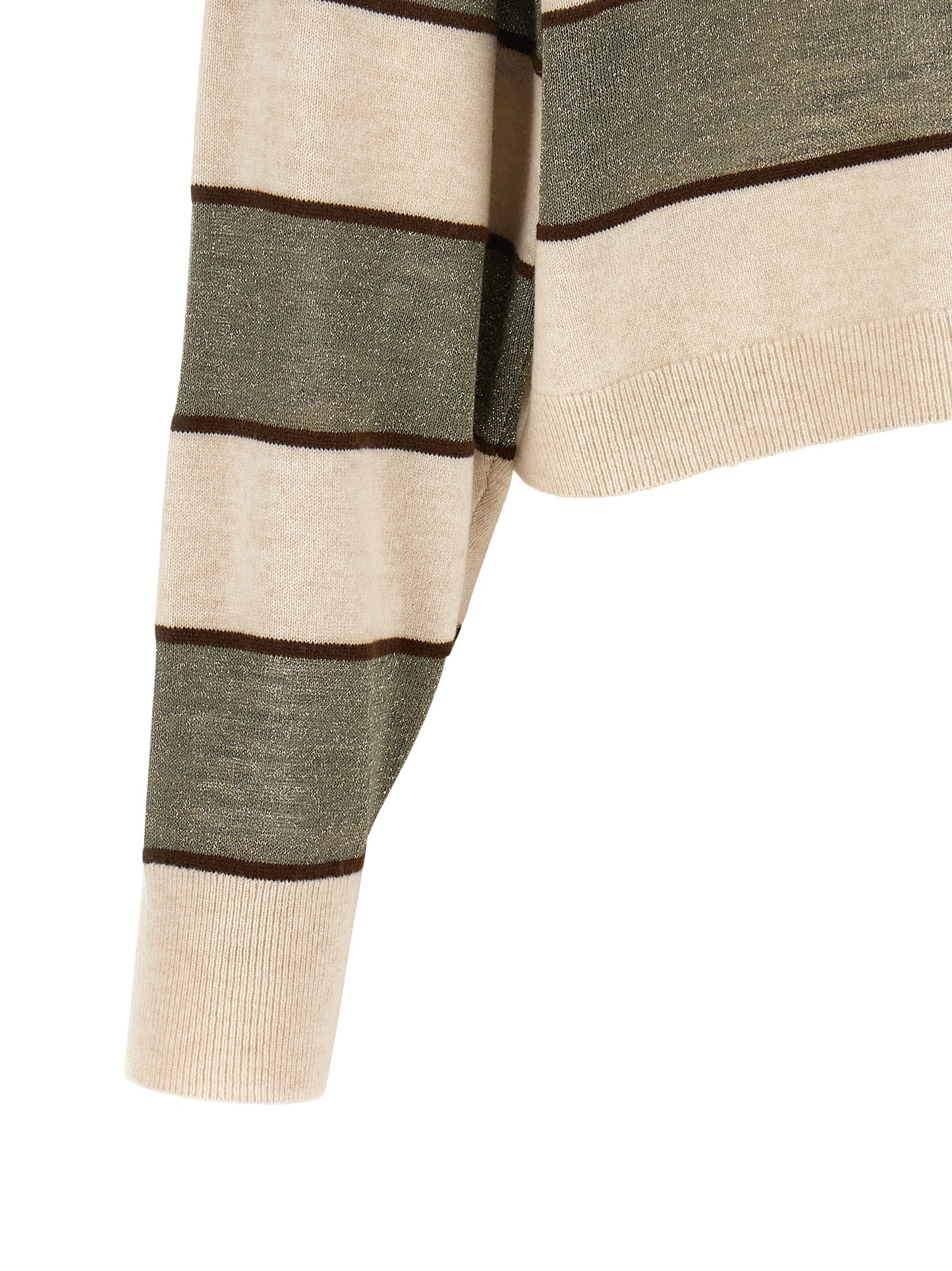 Brunello Cucinelli Women 'Sparkling Stripes' Polo Shirt BRUNELLO CUCINELLI