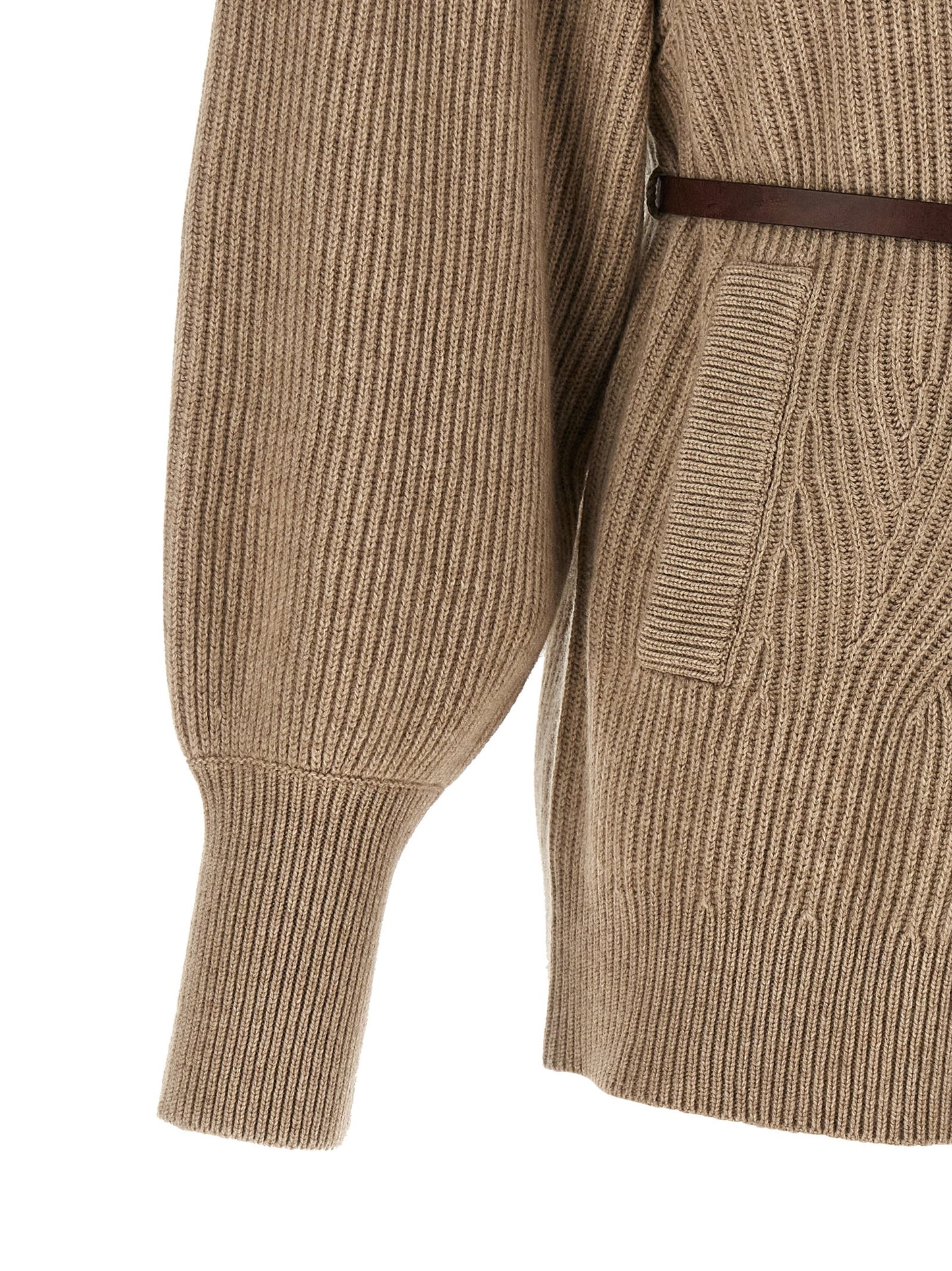 Brunello Cucinelli Women English Half-Ribbed Cardigan BRUNELLO CUCINELLI