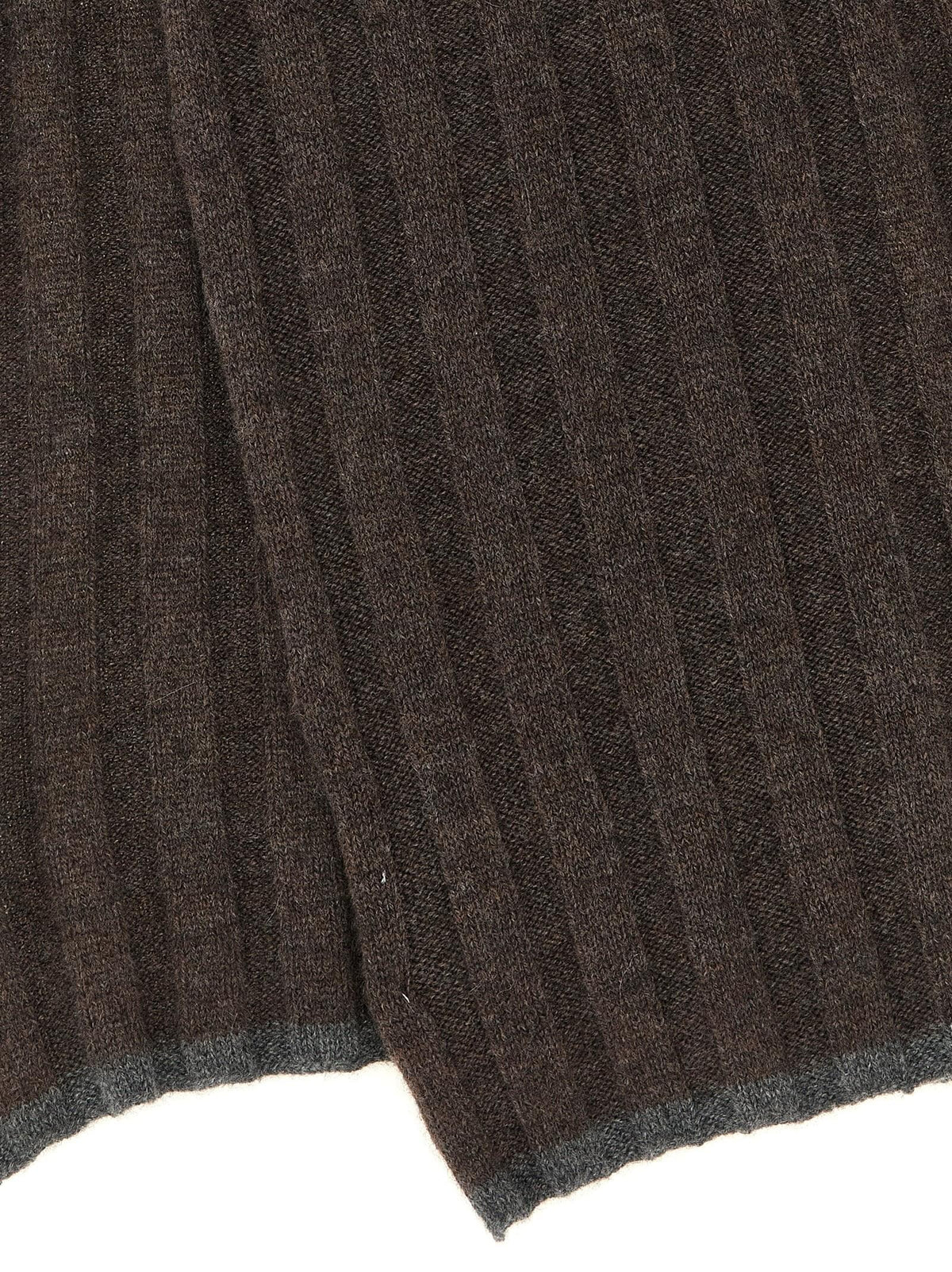 Brunello Cucinelli Men Ribbed Cashmere Knit Scarf BRUNELLO CUCINELLI