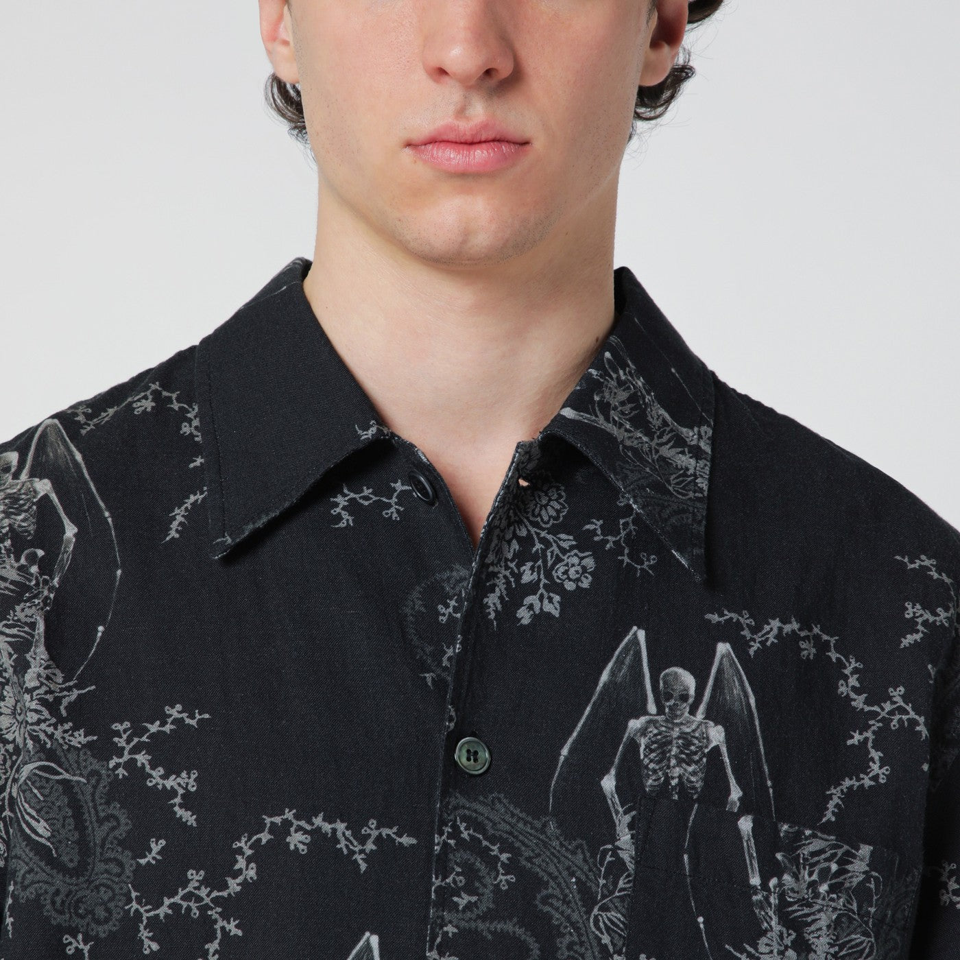 Our Legacy Death Paisley Print Shirt In Cotton And Linen Men OUR LEGACY