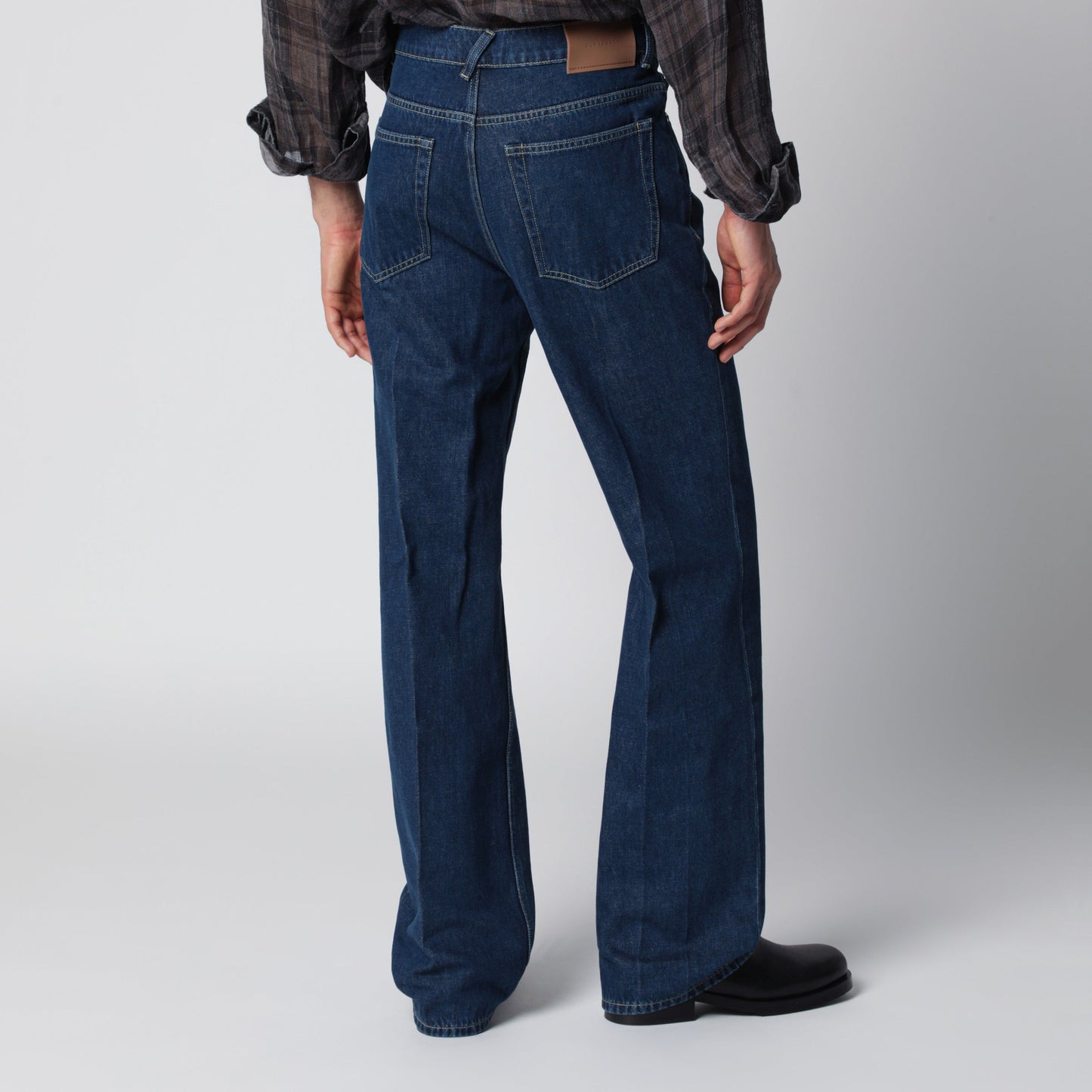 Our Legacy 70S Cut High-Waisted Flared Indigo Jeans Men OUR LEGACY