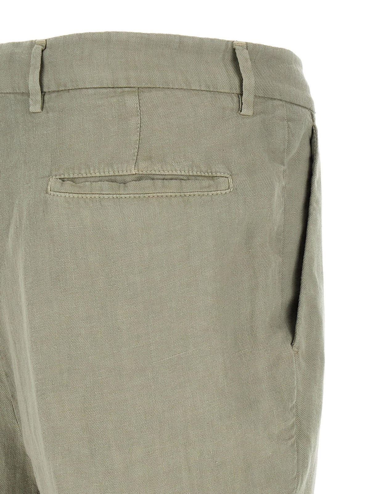 Brunello Cucinelli Men Linen Gabardine Trousers BRUNELLO CUCINELLI