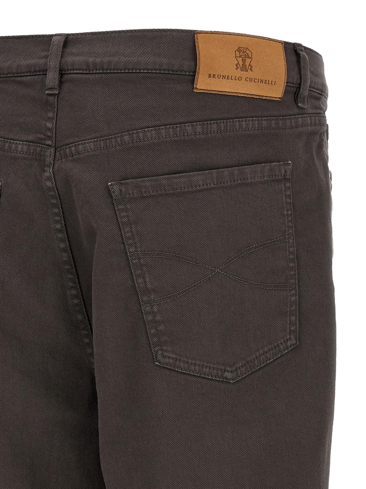 Brunello Cucinelli Men Garment-Dyed Denim Jeans BRUNELLO CUCINELLI