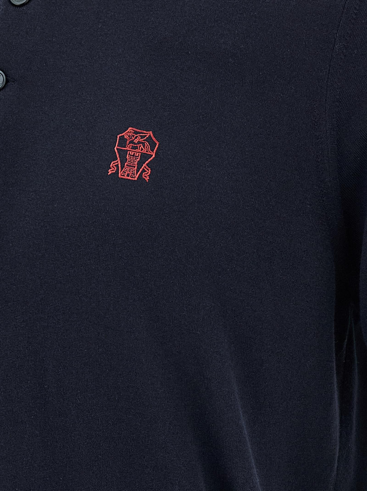 Brunello Cucinelli Men Logo Embroidery Polo Shirt BRUNELLO CUCINELLI