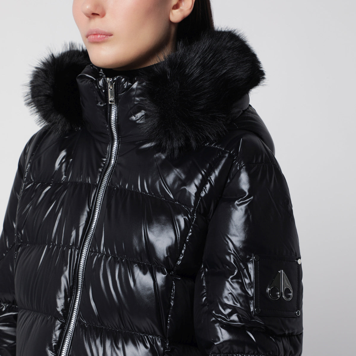 Moose Knuckles Celestia 3Q Black Nylon Down Jacket Women MOOSE KNUCKLES