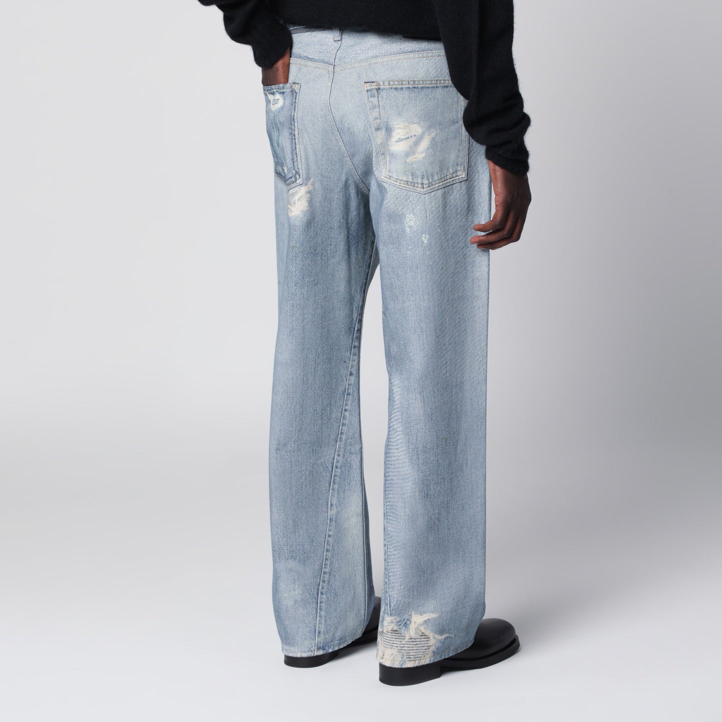 Our Legacy Light-Wash Distressed Jeans Men OUR LEGACY