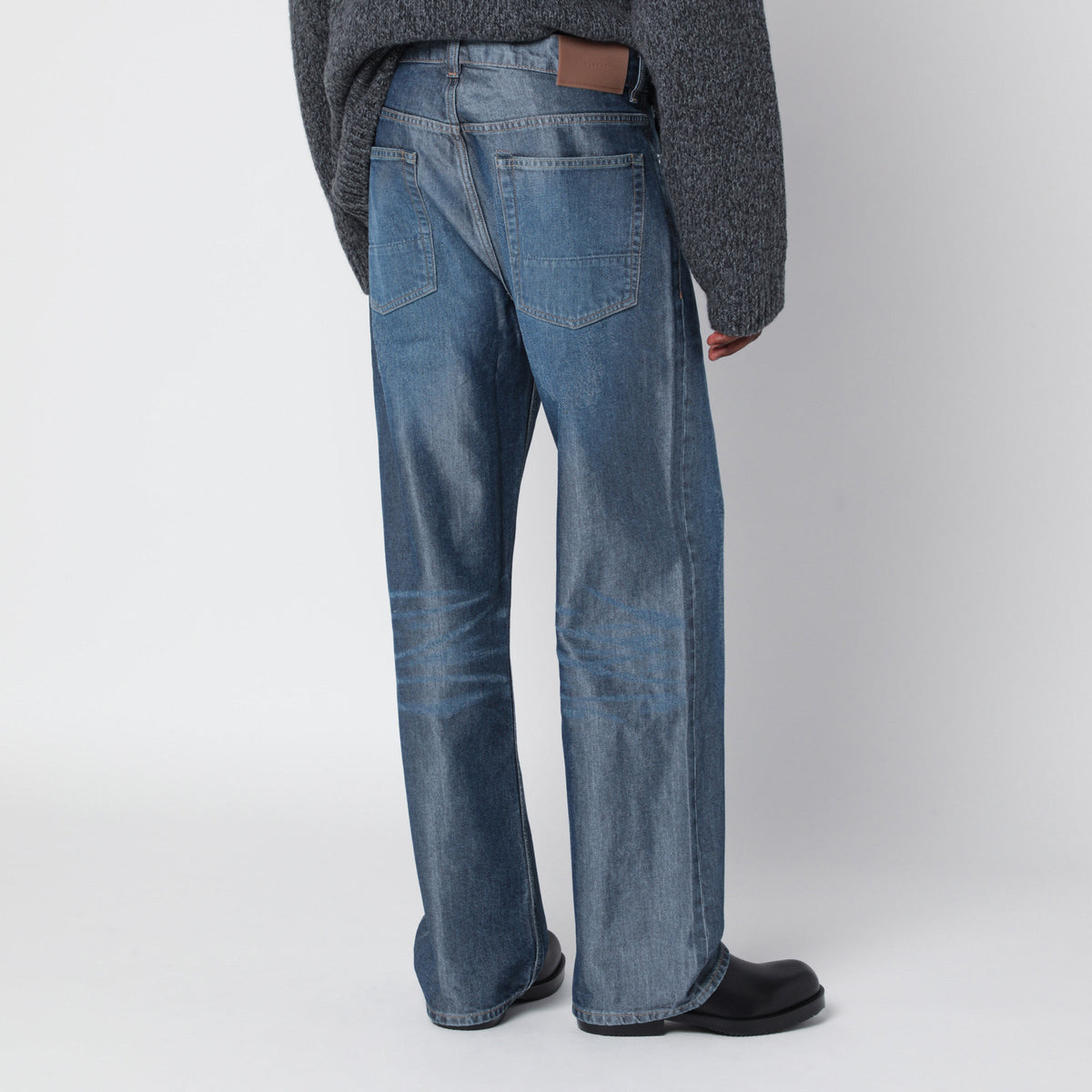 Our Legacy Third Cut Electric Blue Washed Jeans Men OUR LEGACY