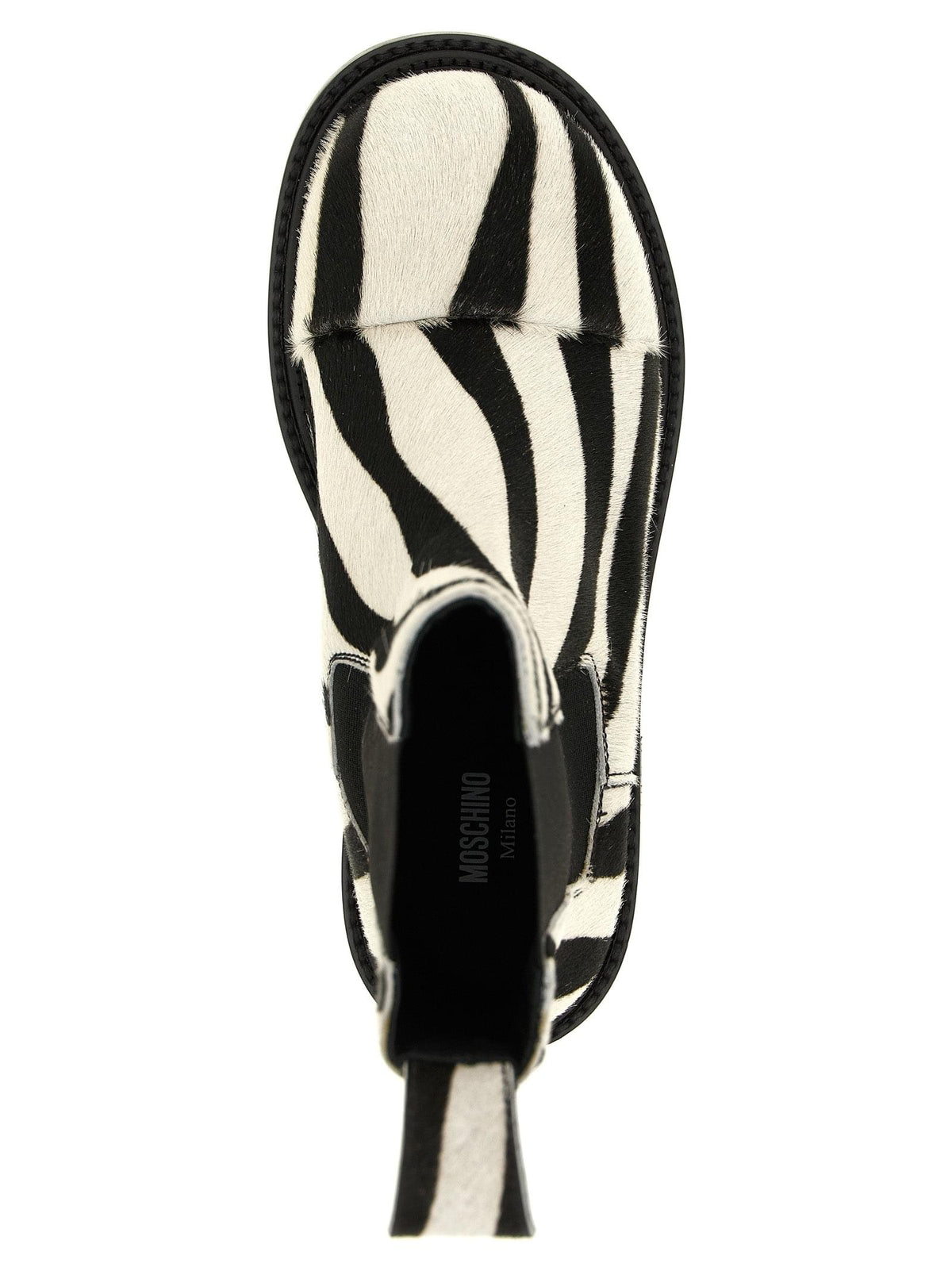 Moschino Women Zebra Pony Ankle Boots MOSCHINO