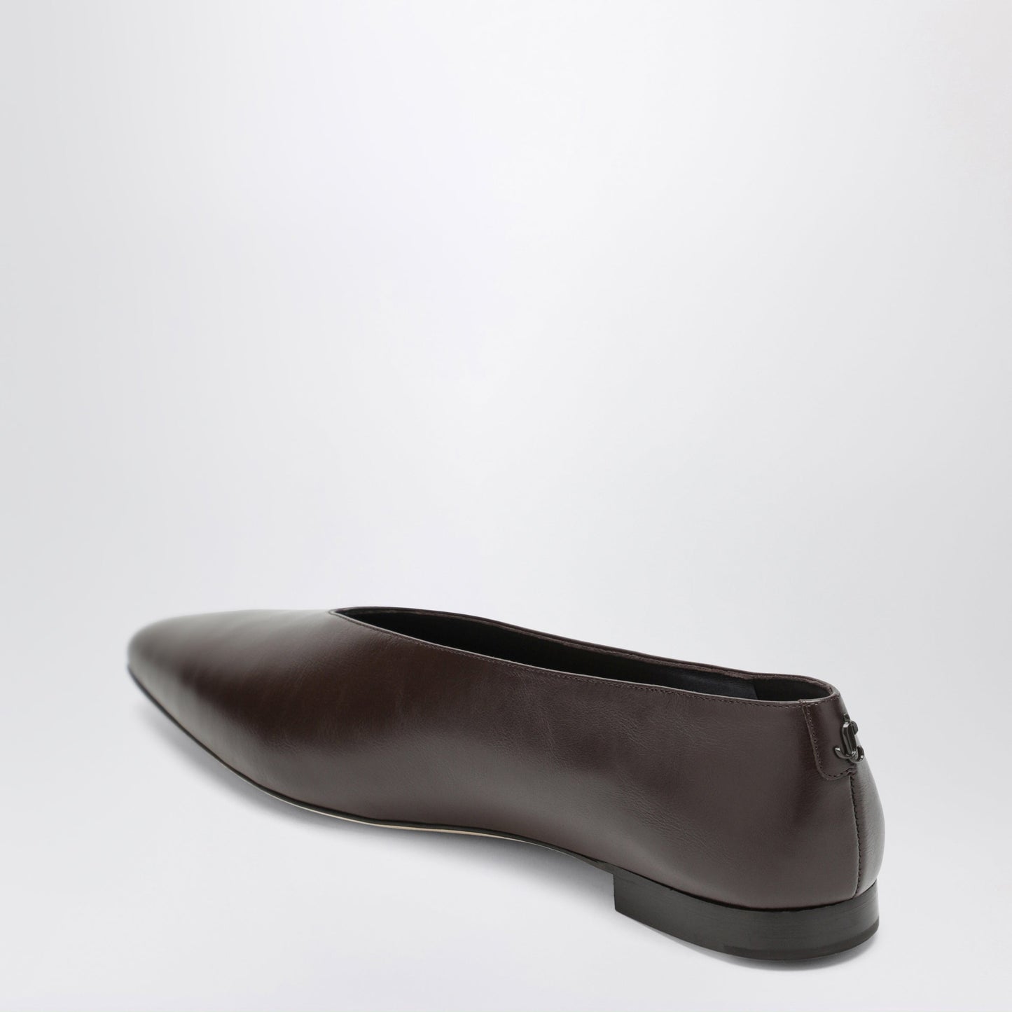 Jimmy Choo Chocolate Leather Margot Ballet Flats Women JIMMY CHOO