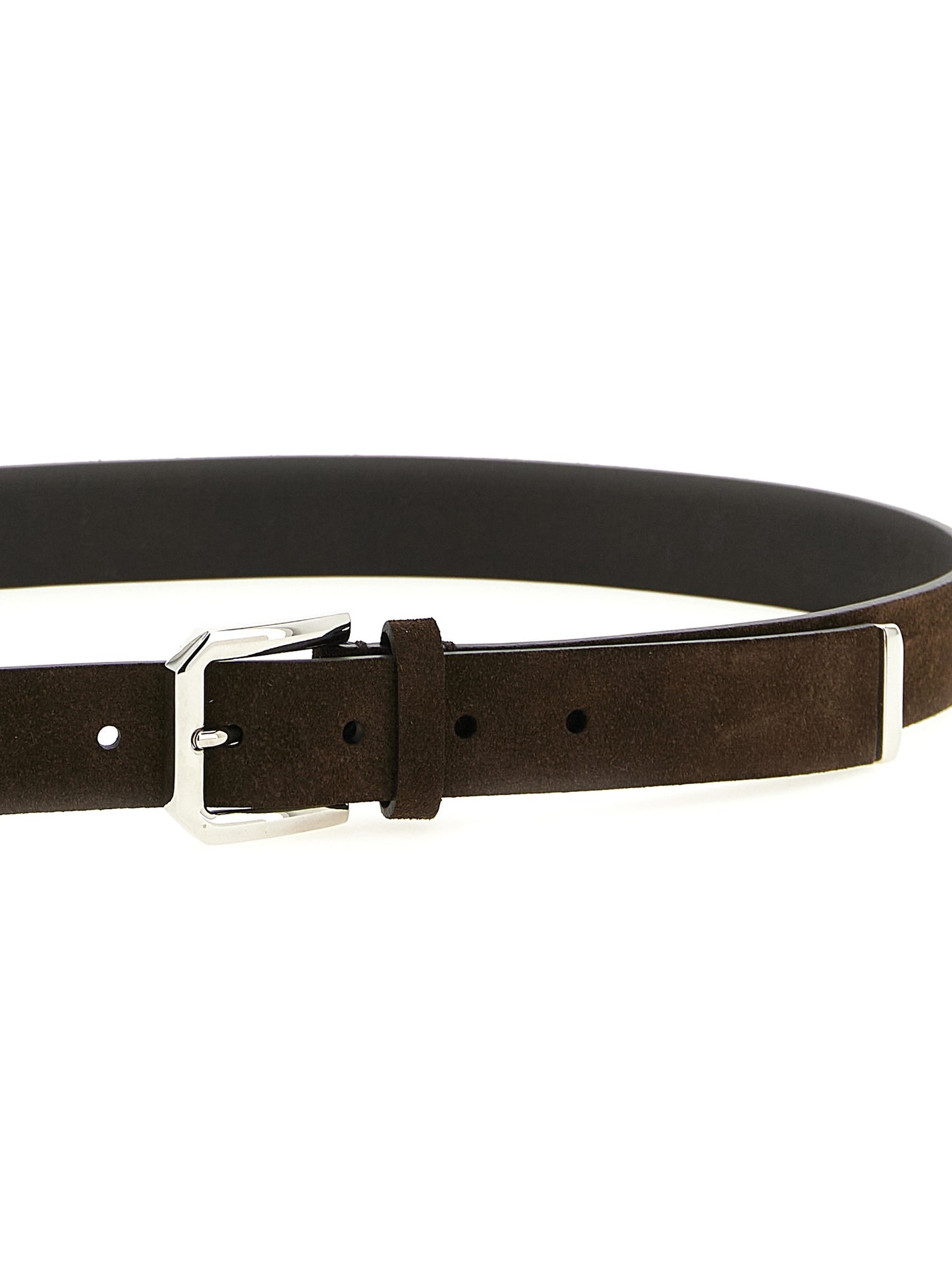 Brunello Cucinelli Men Inverted Leather Belt BRUNELLO CUCINELLI