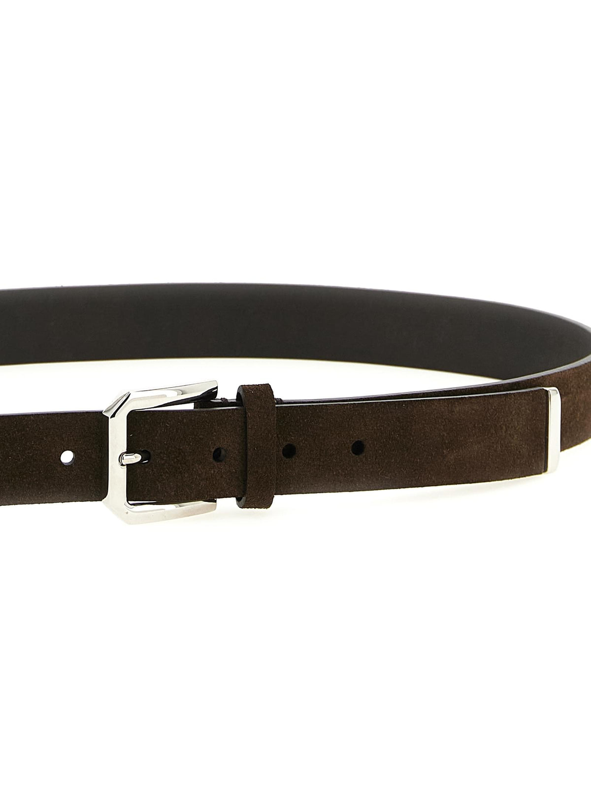 Brunello Cucinelli Men Inverted Leather Belt BRUNELLO CUCINELLI
