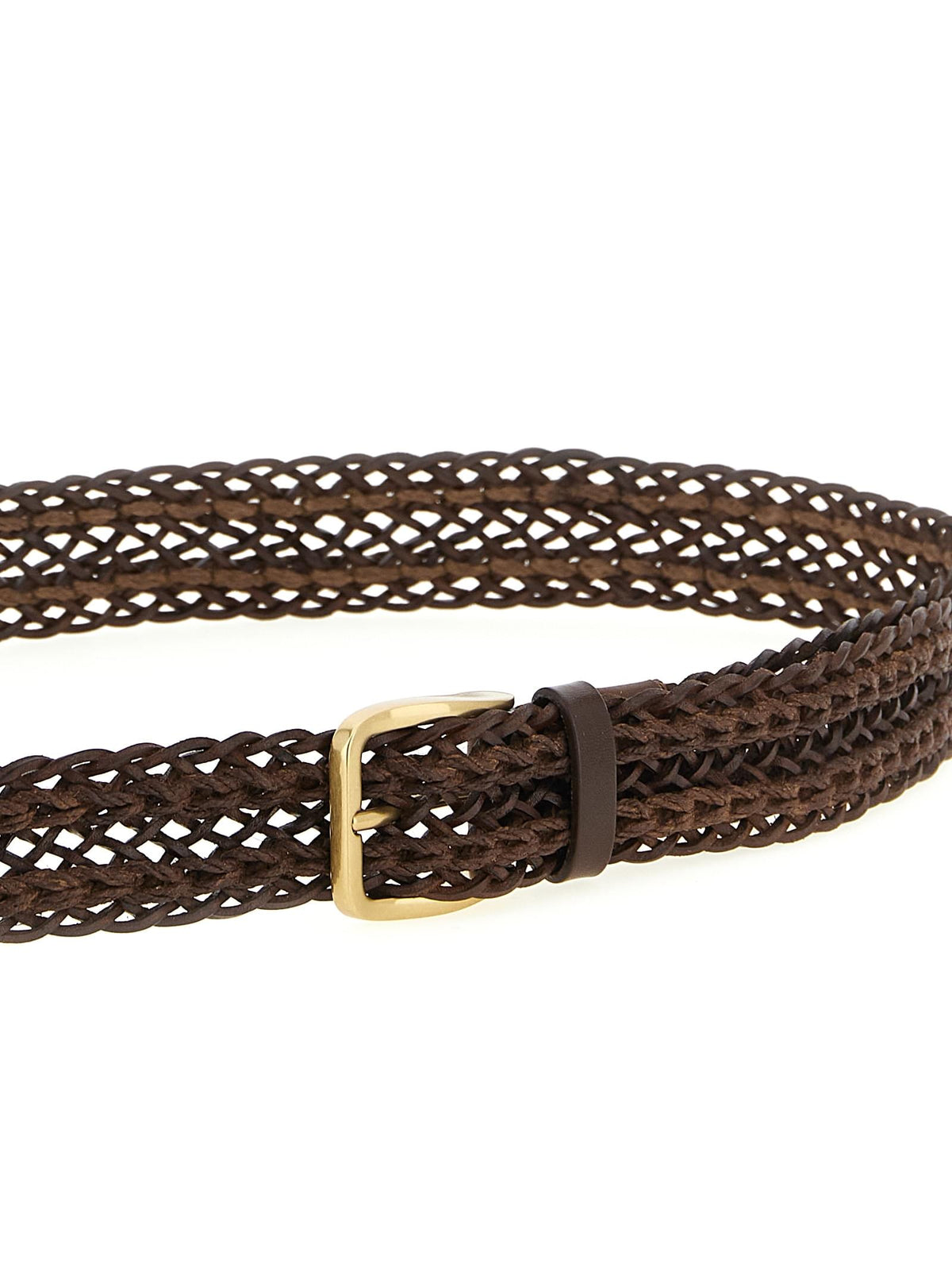 Brunello Cucinelli Men Braided Calf Belt BRUNELLO CUCINELLI