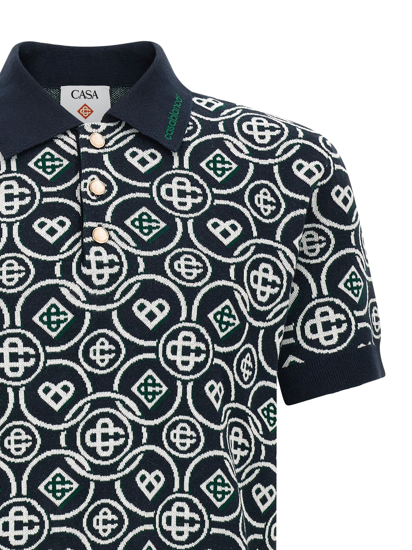Casablanca Men 'Monogram' Polo Shirt CASABLANCA
