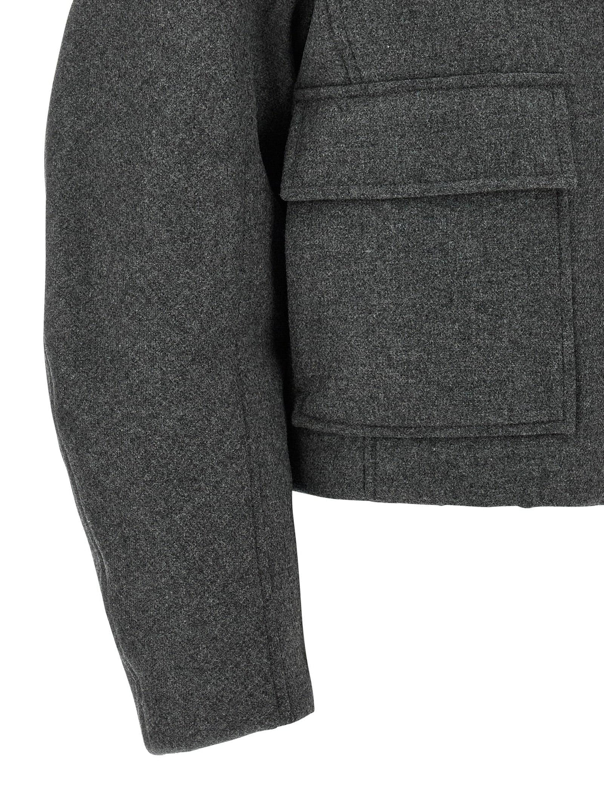 Brunello Cucinelli Women Shearling Collar Cropped Jacket BRUNELLO CUCINELLI