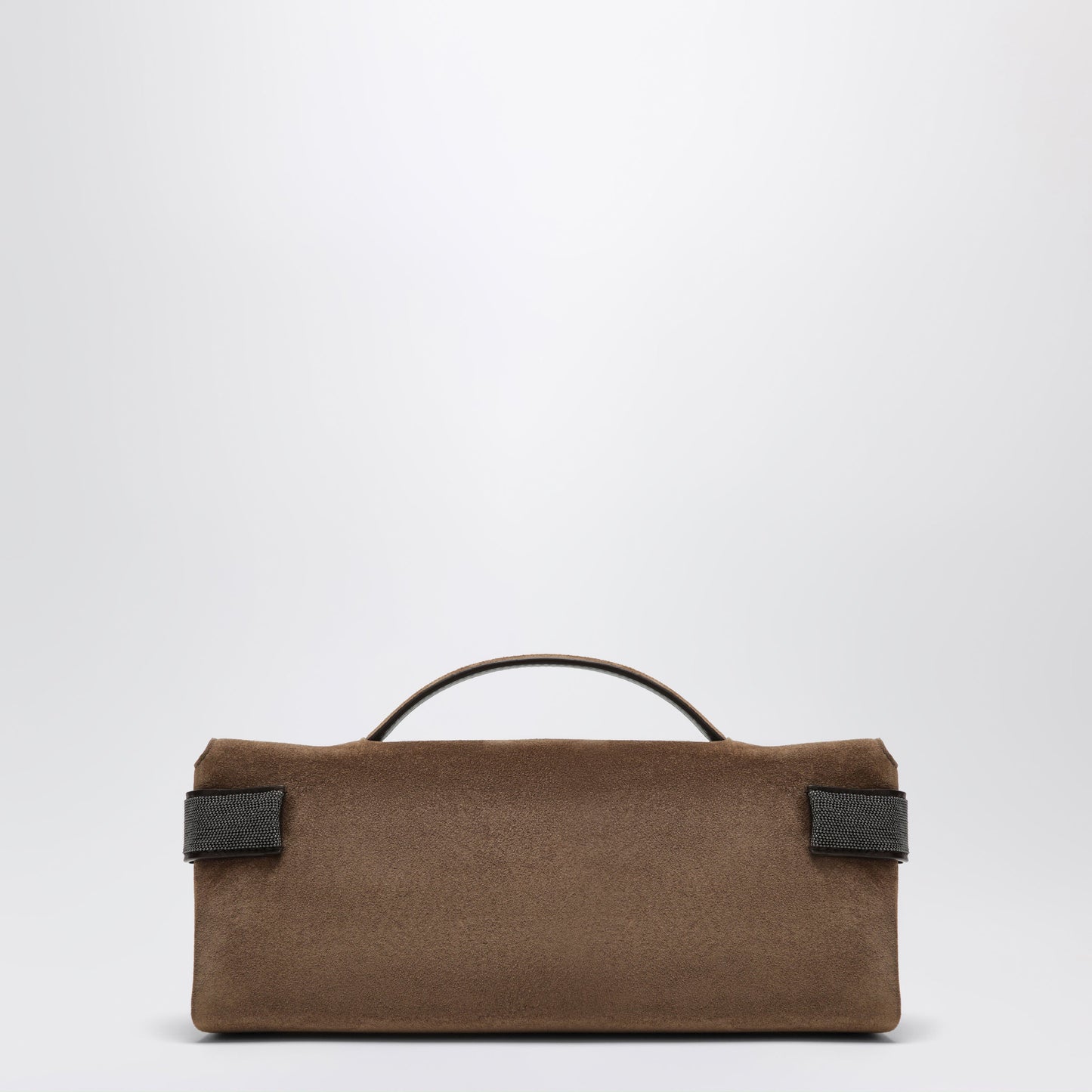 Brunello Cucinelli Essence Caramel Suede Clutch Bag Women BRUNELLO CUCINELLI
