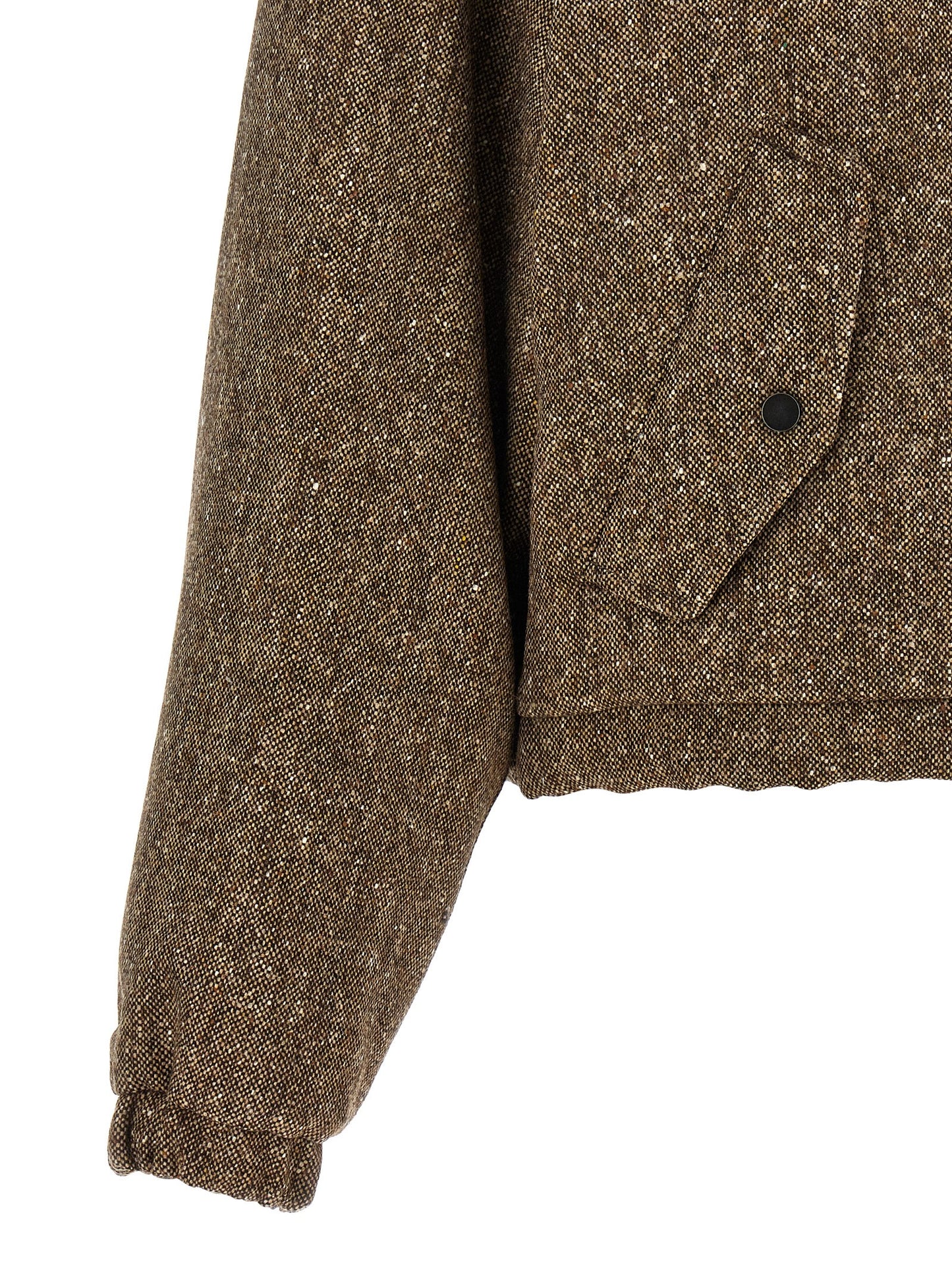 Brunello Cucinelli Women Donegal Tweed Down Jacket BRUNELLO CUCINELLI