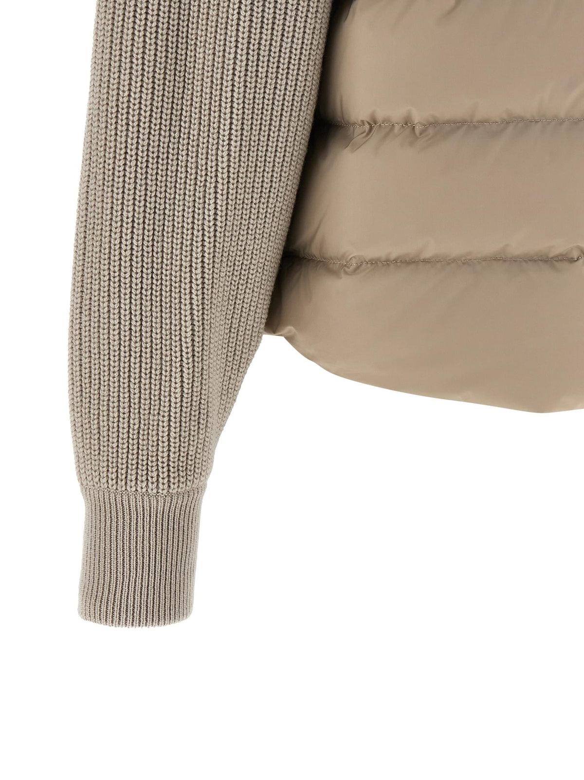 Brunello Cucinelli Women 'Shiny Flap Detail' Down Jacket BRUNELLO CUCINELLI