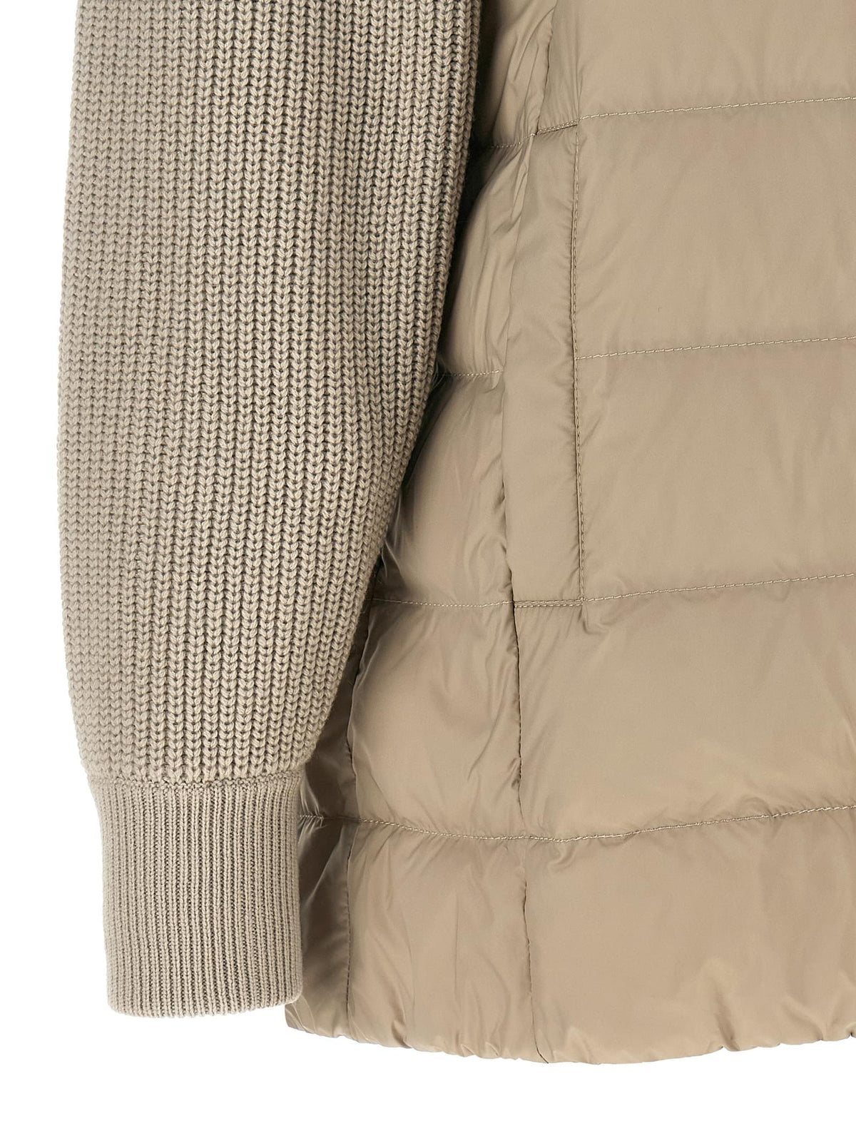 Brunello Cucinelli Women 'Shiny Zipper Pull' Down Jacket BRUNELLO CUCINELLI