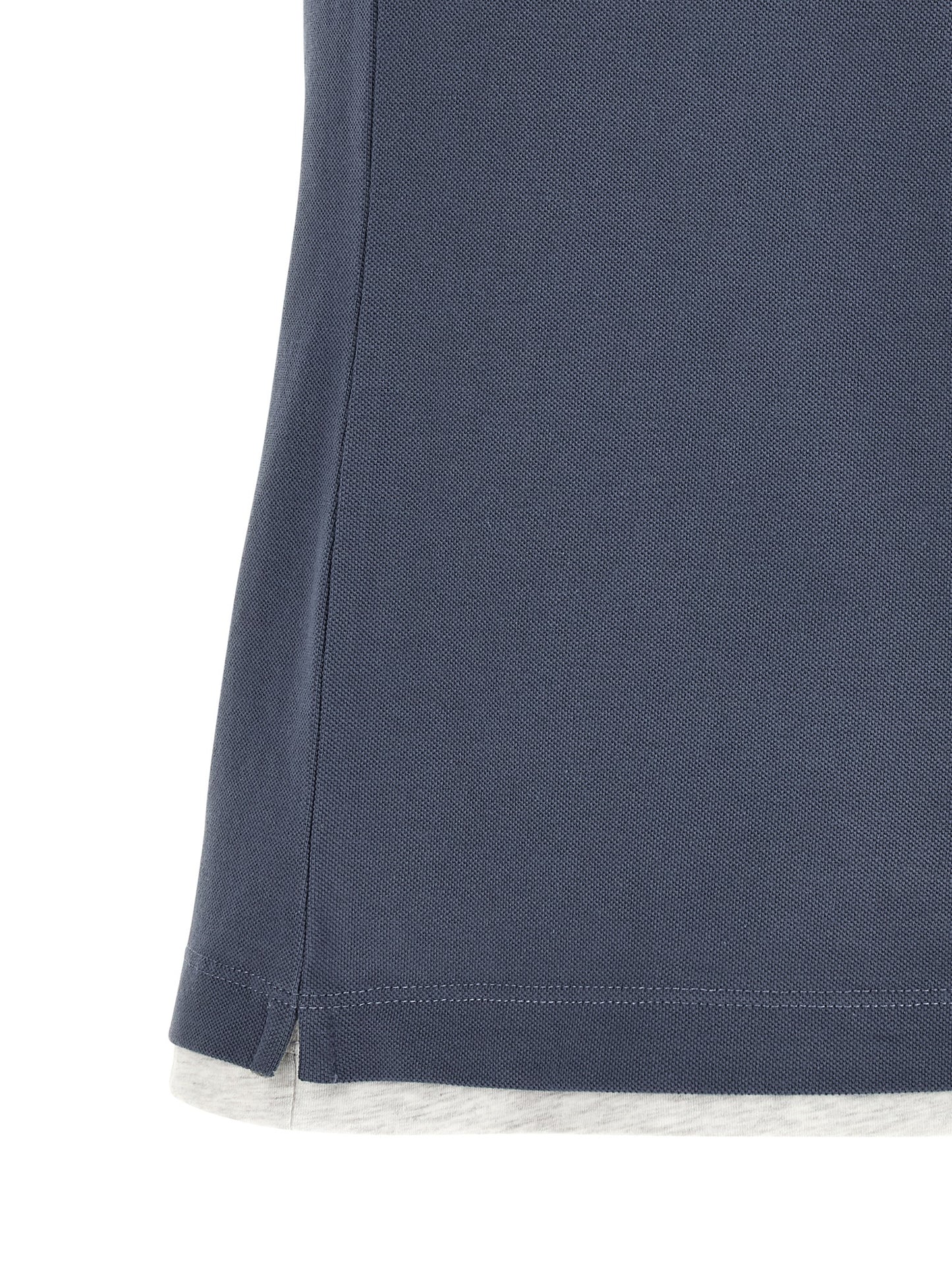 Brunello Cucinelli Men Double Layer Polo Shirt BRUNELLO CUCINELLI