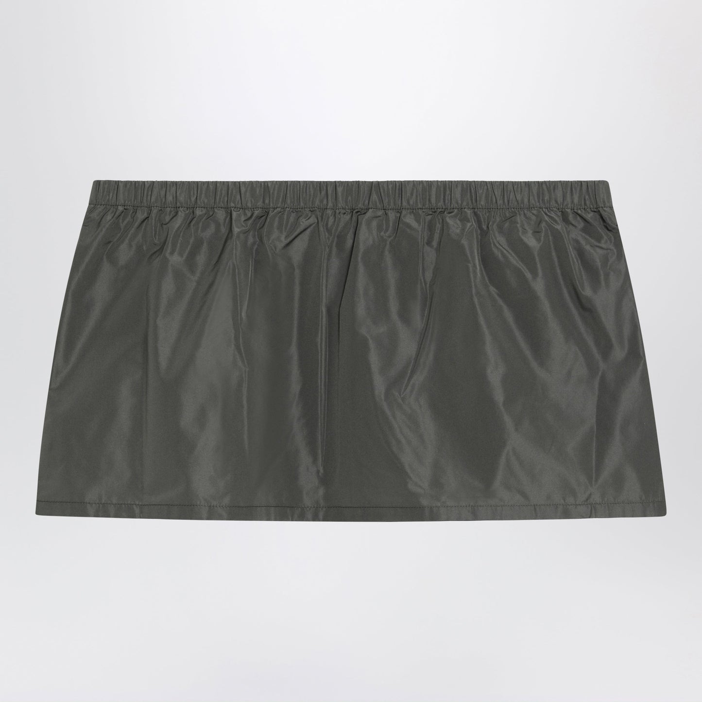 Miu Miu Tela Tec Miniskirt With Front Pocket Women MIU MIU