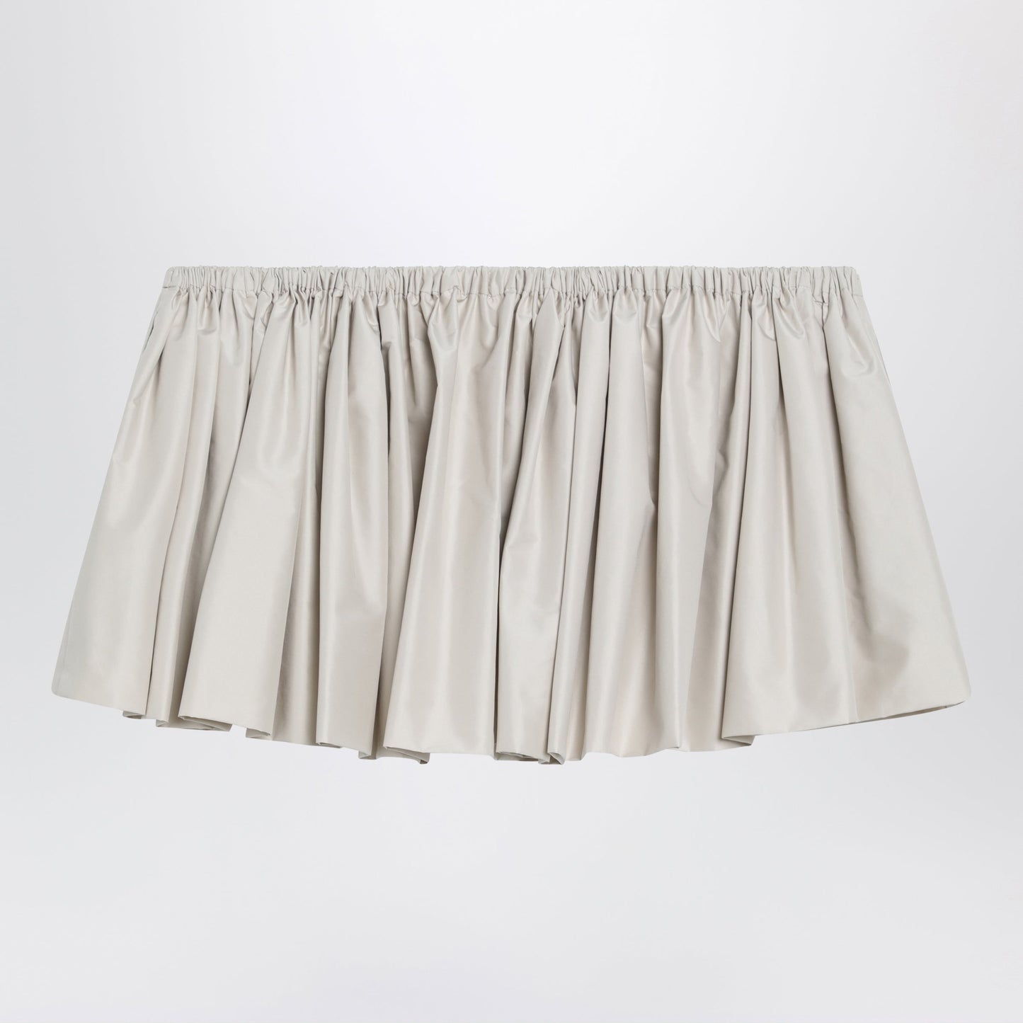 Miu Miu Ponge Tech Mini Skirt In Recycled Polyester, Opal Women MIU MIU