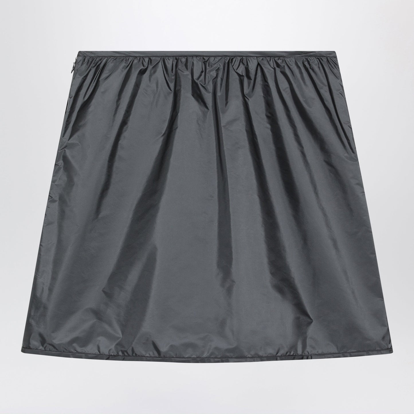 Miu Miu Hematite Technical Fabric Skirt Women MIU MIU