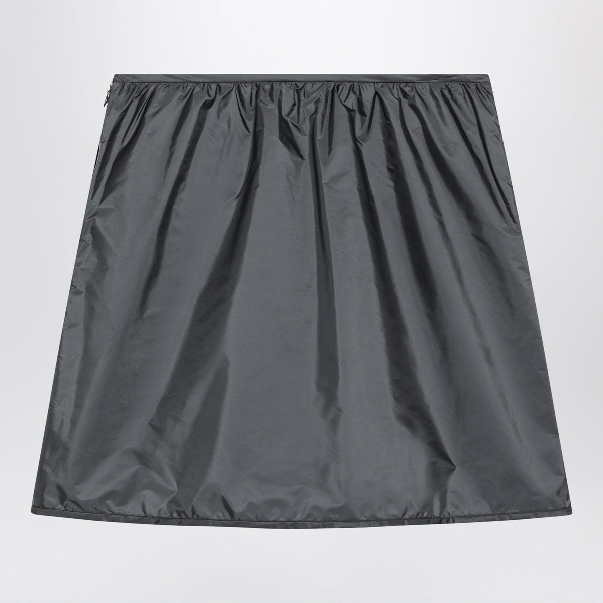 Miu Miu Hematite Technical Fabric Skirt Women MIU MIU