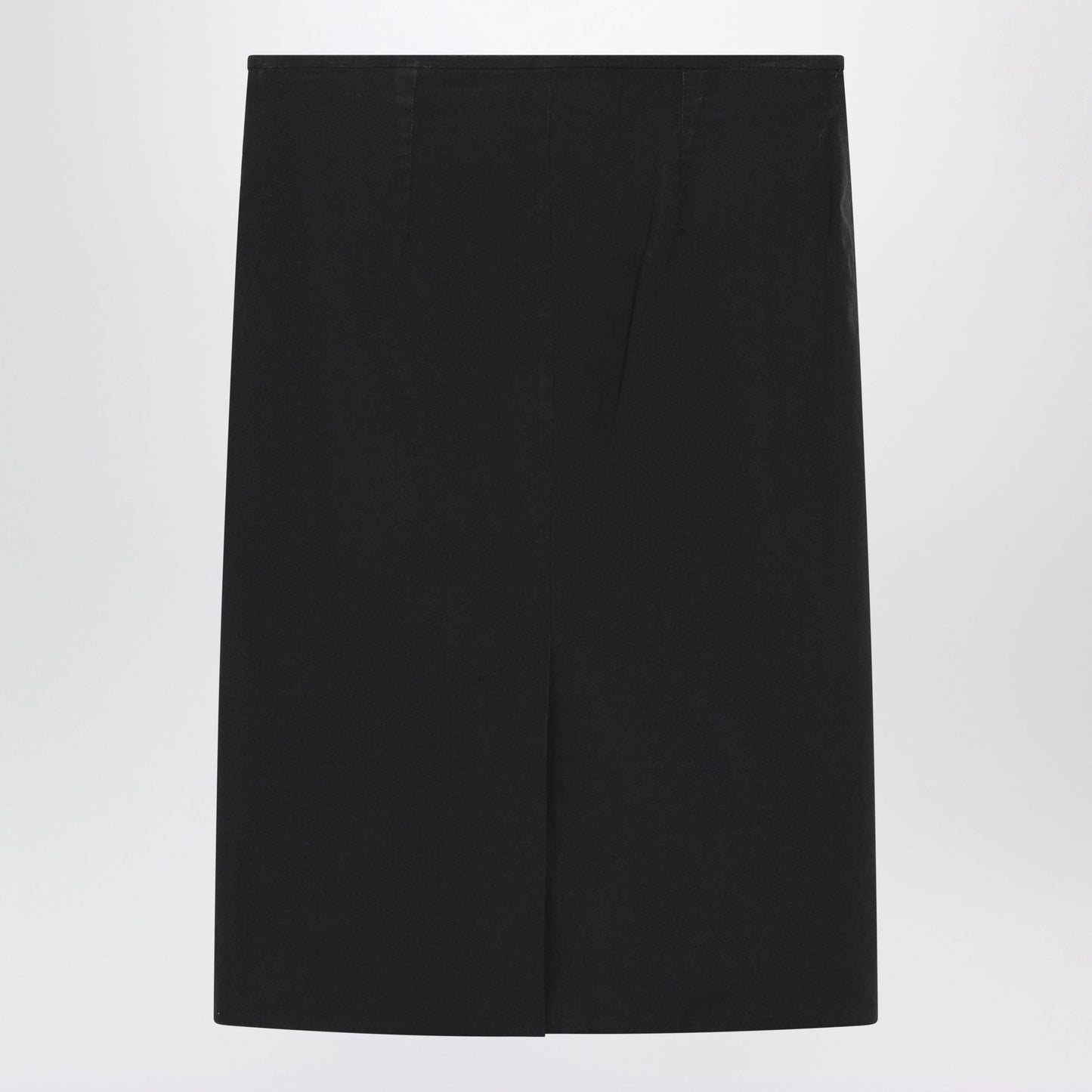 Miu Miu Black Stretch Poplin Pencil Skirt Women MIU MIU