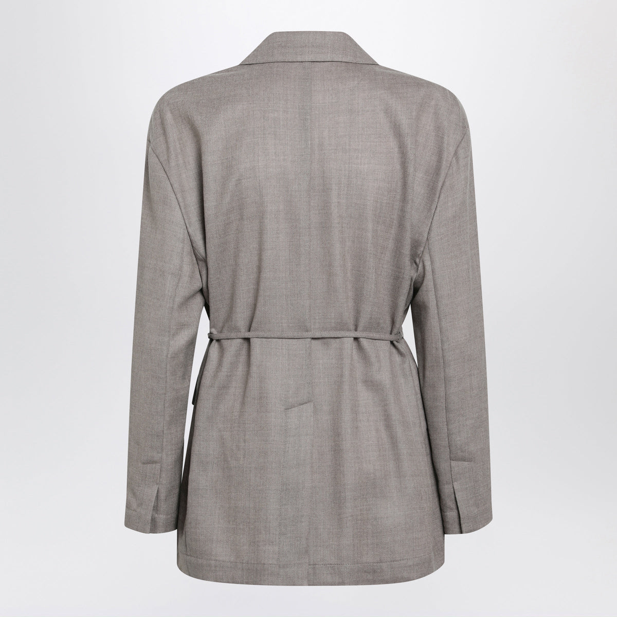 Brunello Cucinelli Double-Breasted Almond Virgin Wool Blazer Women BRUNELLO CUCINELLI