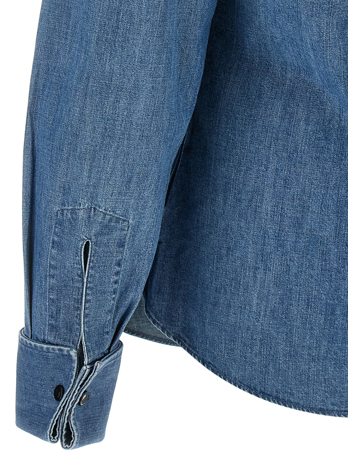 Brunello Cucinelli Men Denim Shirt BRUNELLO CUCINELLI