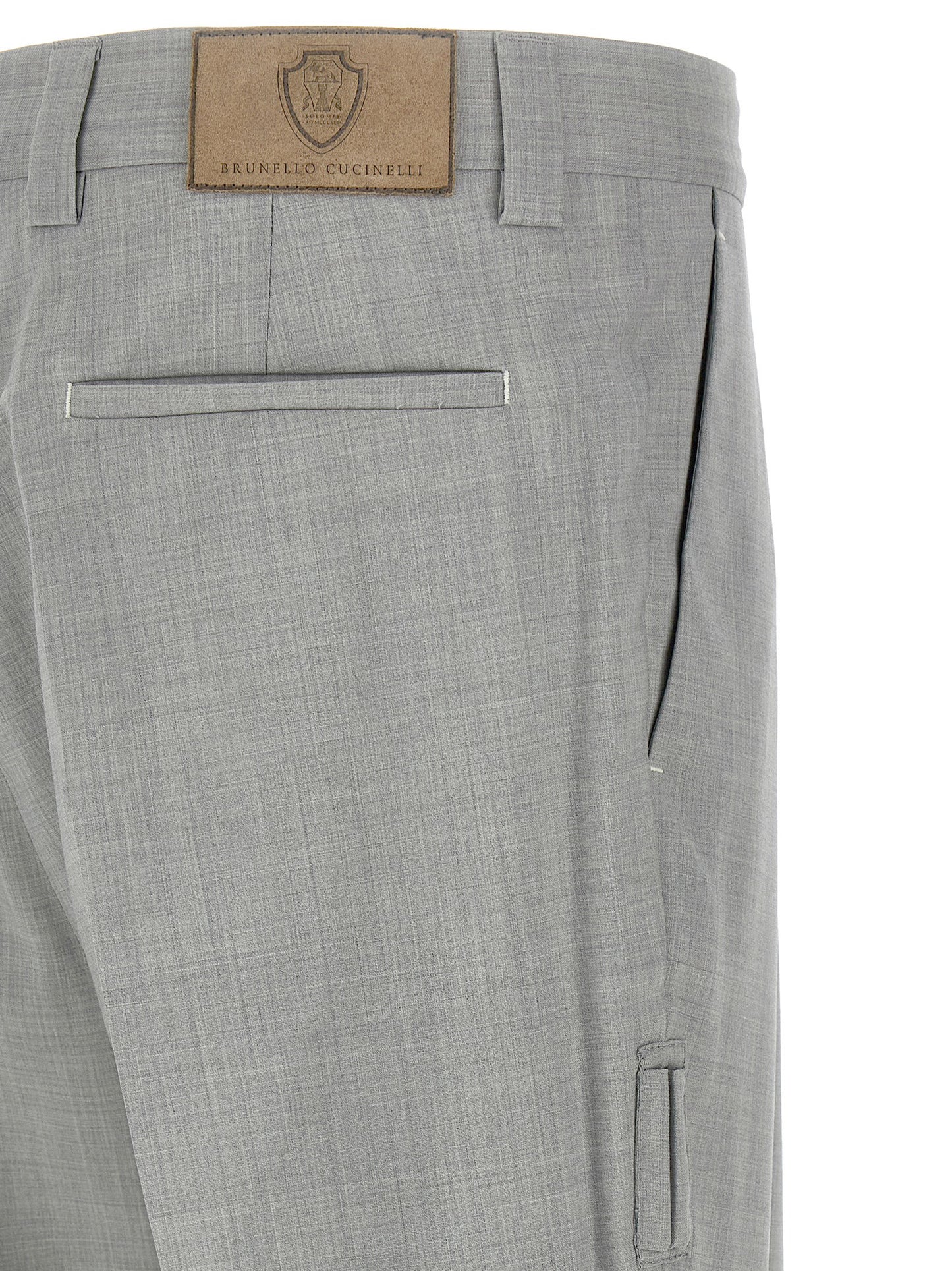 Brunello Cucinelli Men Mélange Wool Pants BRUNELLO CUCINELLI