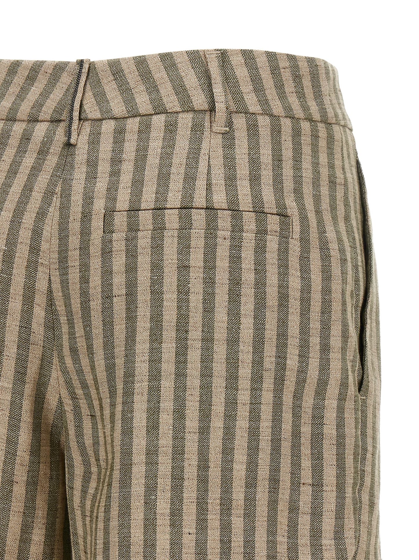 Brunello Cucinelli Women Striped Bermuda Shorts BRUNELLO CUCINELLI