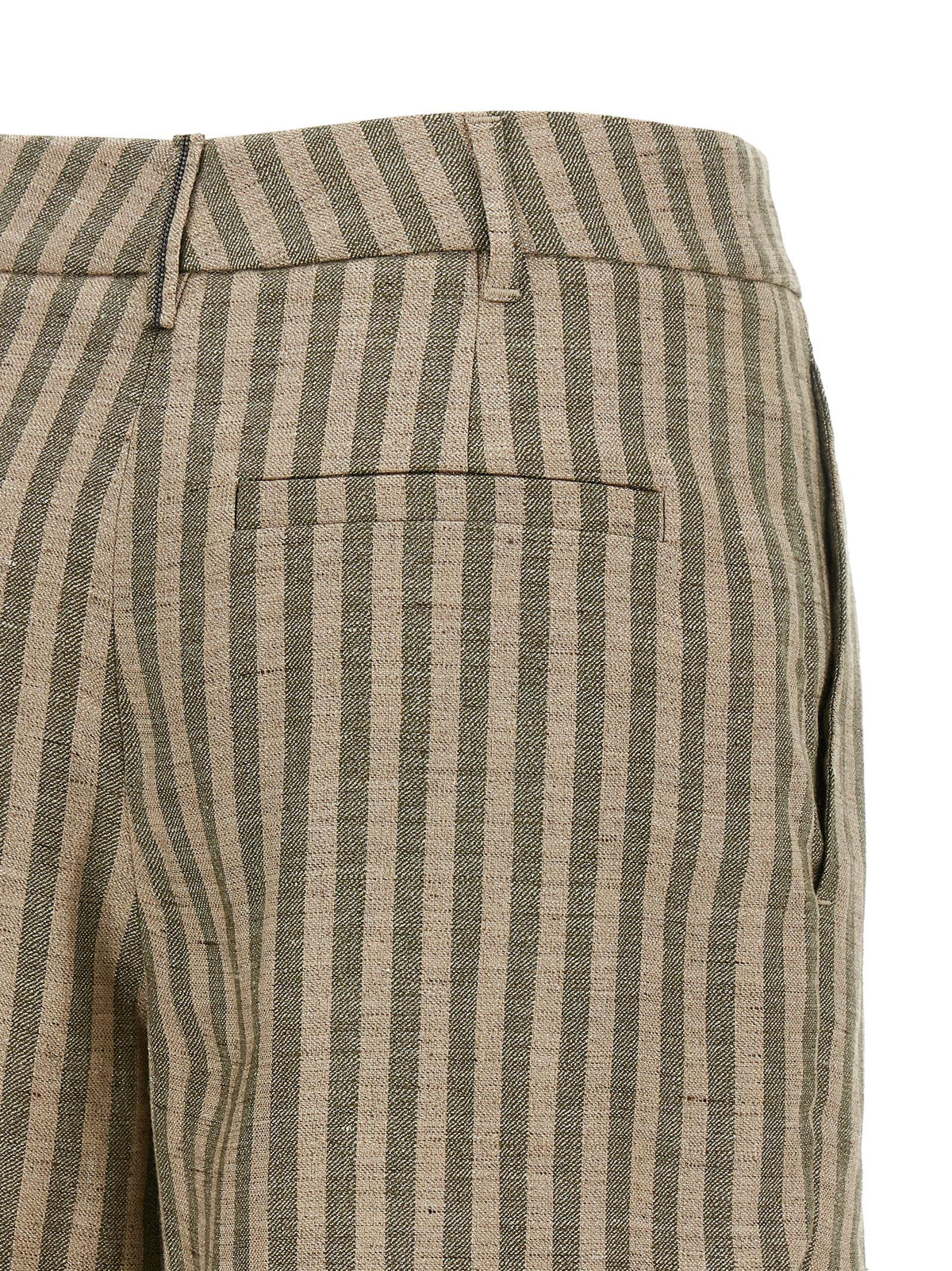 Brunello Cucinelli Women Striped Bermuda Shorts BRUNELLO CUCINELLI