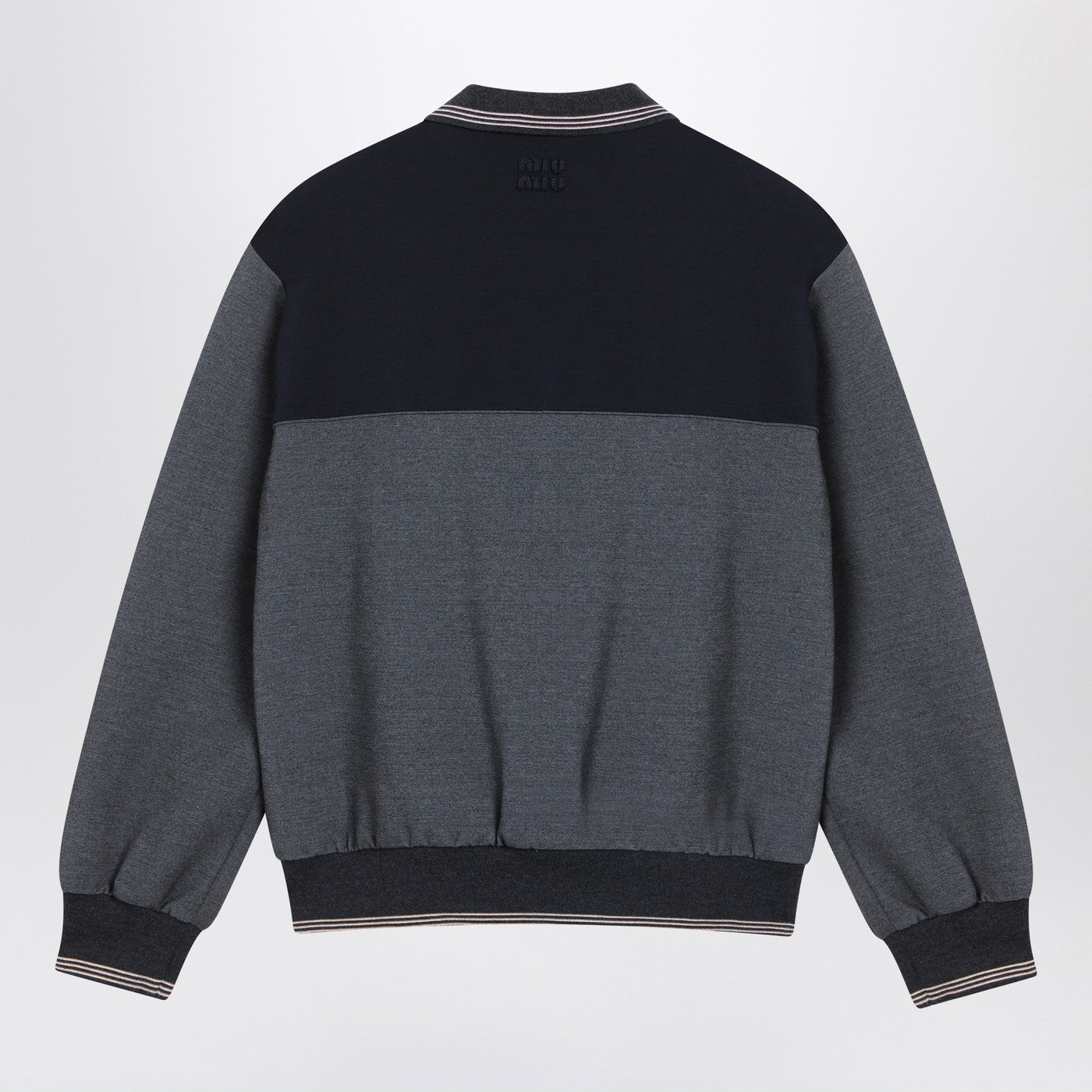 Miu Miu Sweatshirt With Zip Anthracite/Blue Women MIU MIU