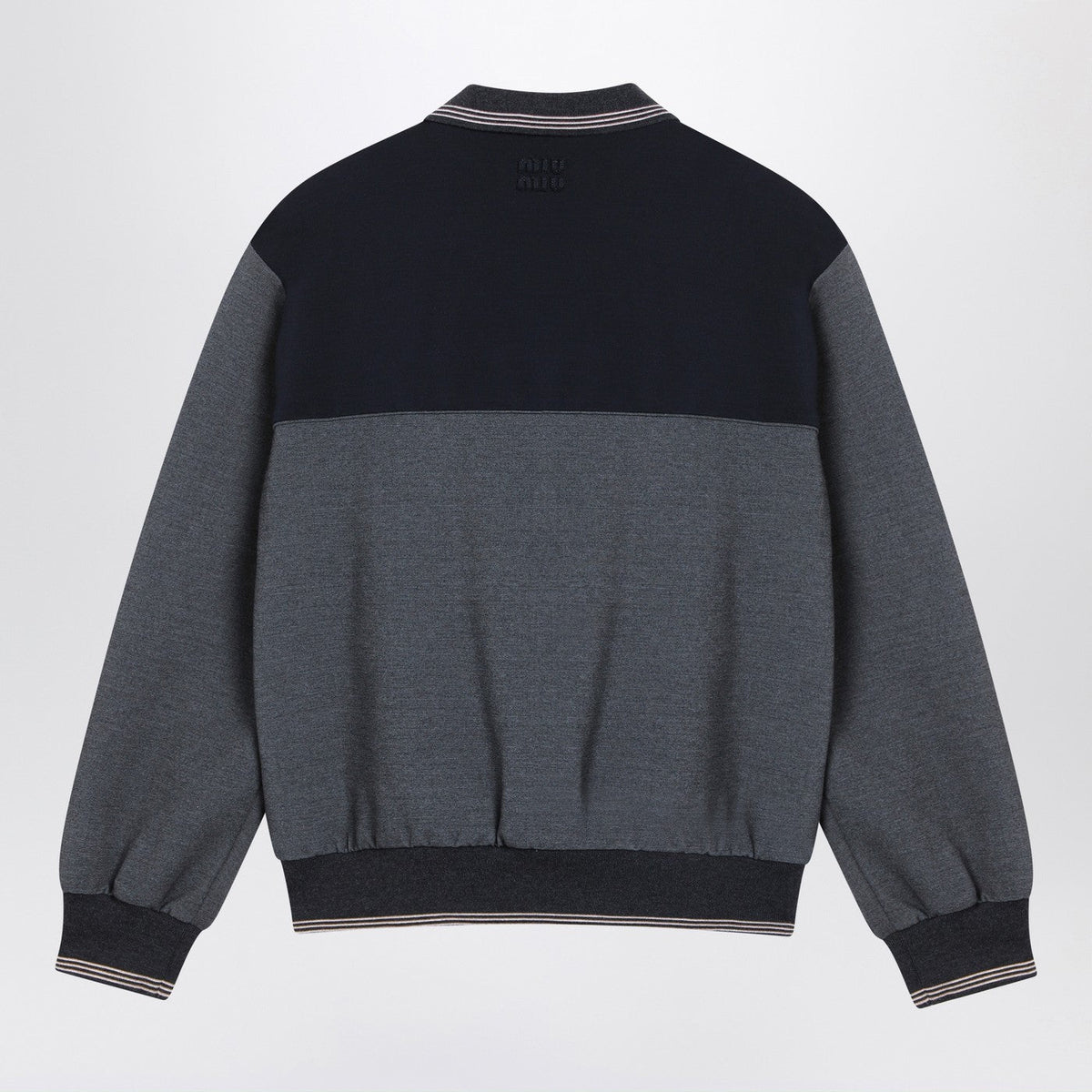 Miu Miu Sweatshirt With Zip Anthracite/Blue Women MIU MIU