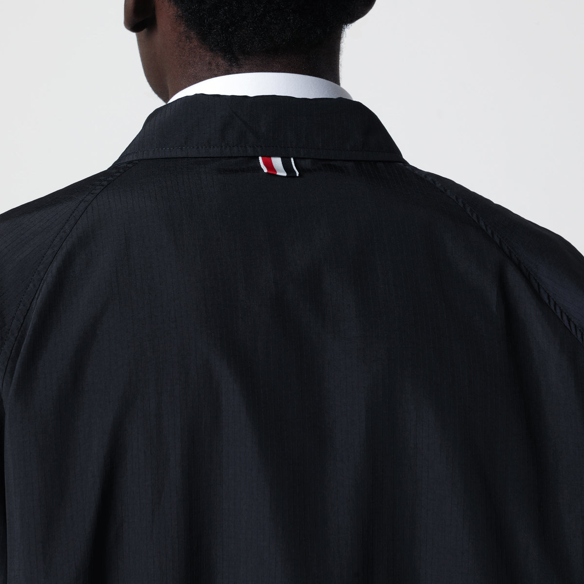 Thom Browne Lightweight Navy Blue Zip-Up Jacket Men THOM BROWNE