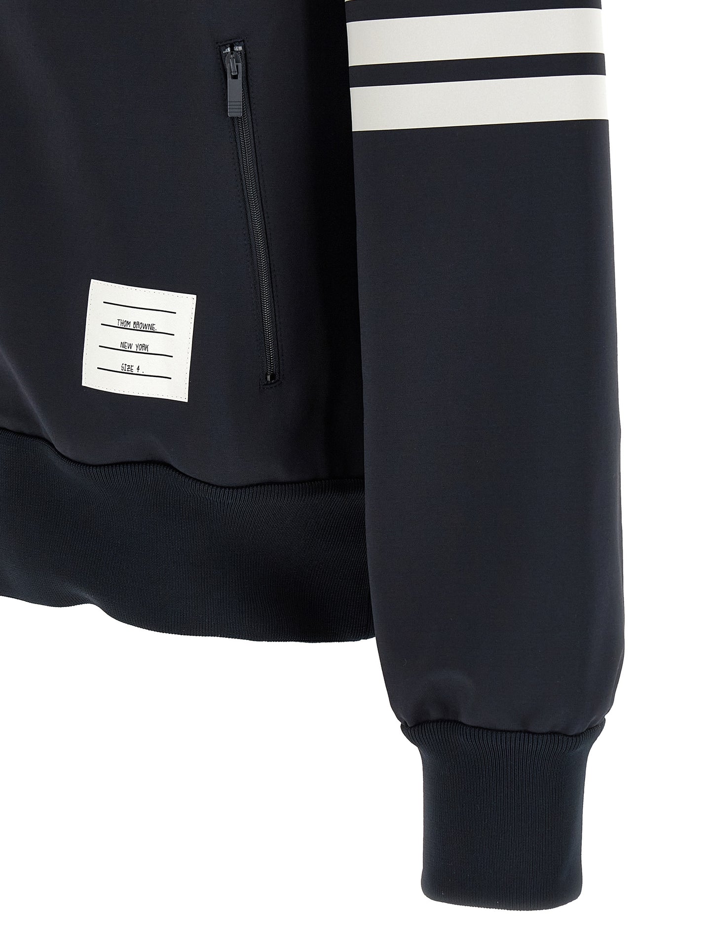 Thom Browne Men Tech Viscose Bomber Jacket THOM BROWNE