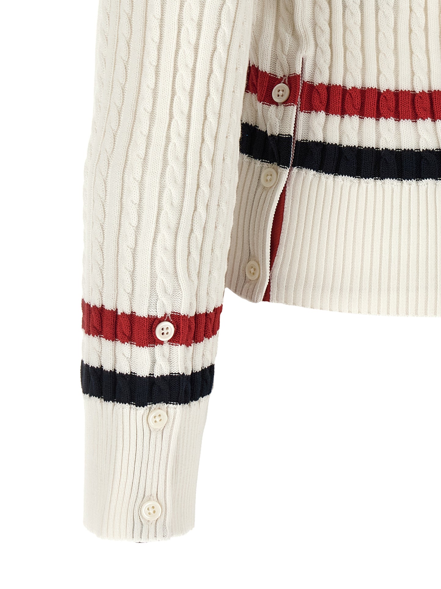 Thom Browne Men Rwb Intarsia Sweater THOM BROWNE